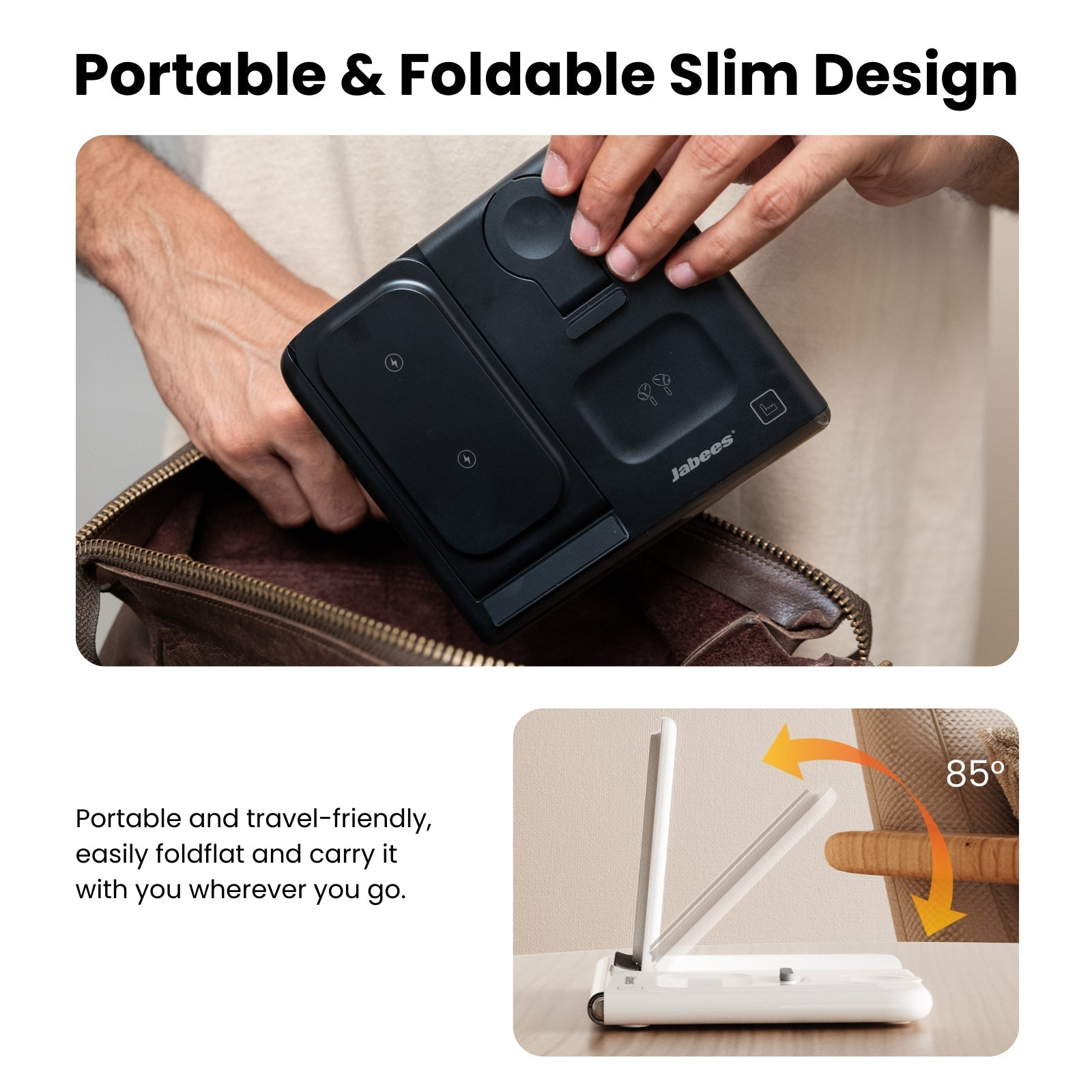 PowerNest™ 4-In-1 Foldable Wireless Charging Station With LED Night Light
