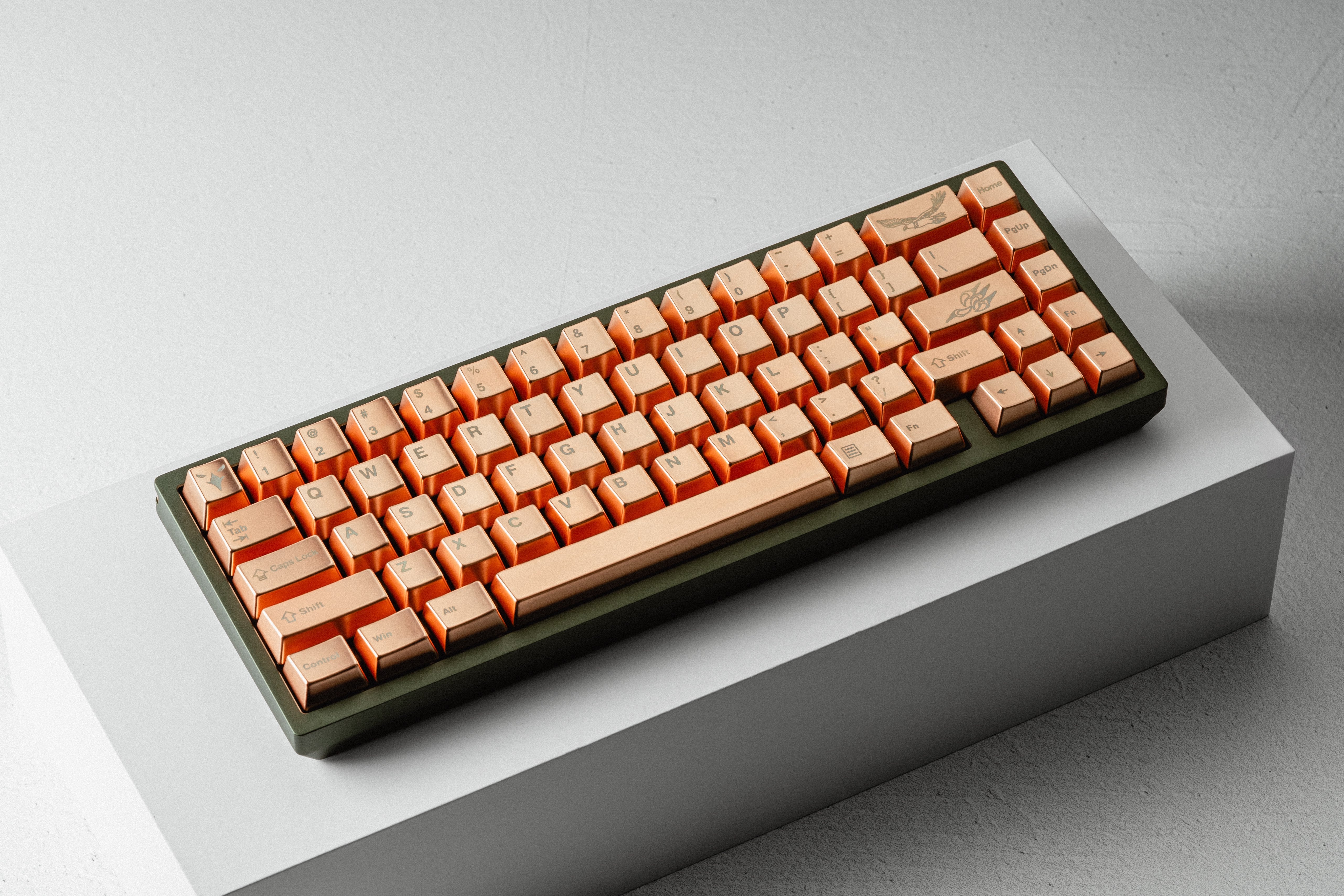 Awekeys Copper Eagle Full Metal Keycaps Set - Group-Buy