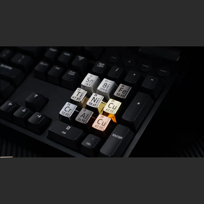 Periodic Table Metal Keycaps by Awekeys - Pre-Order