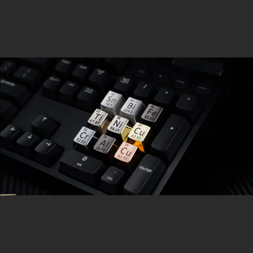 Periodic Table Metal Keycaps by Awekeys