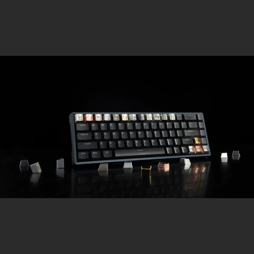Periodic Table Metal Keycaps by Awekeys - Pre-Order