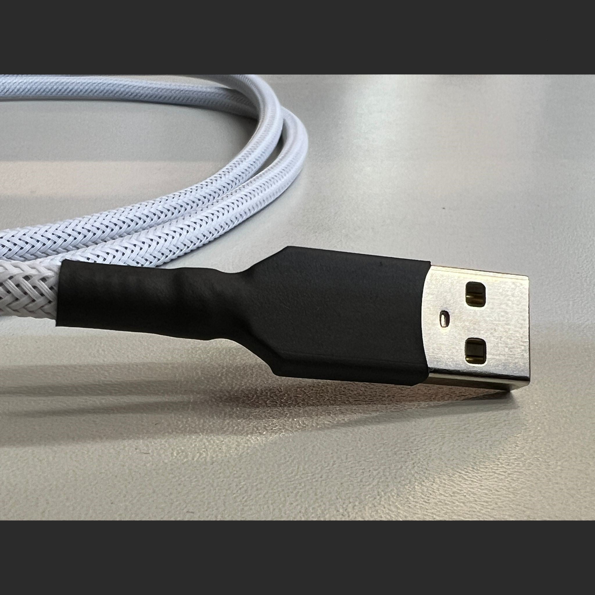 "White and Black" Custom USB Cable