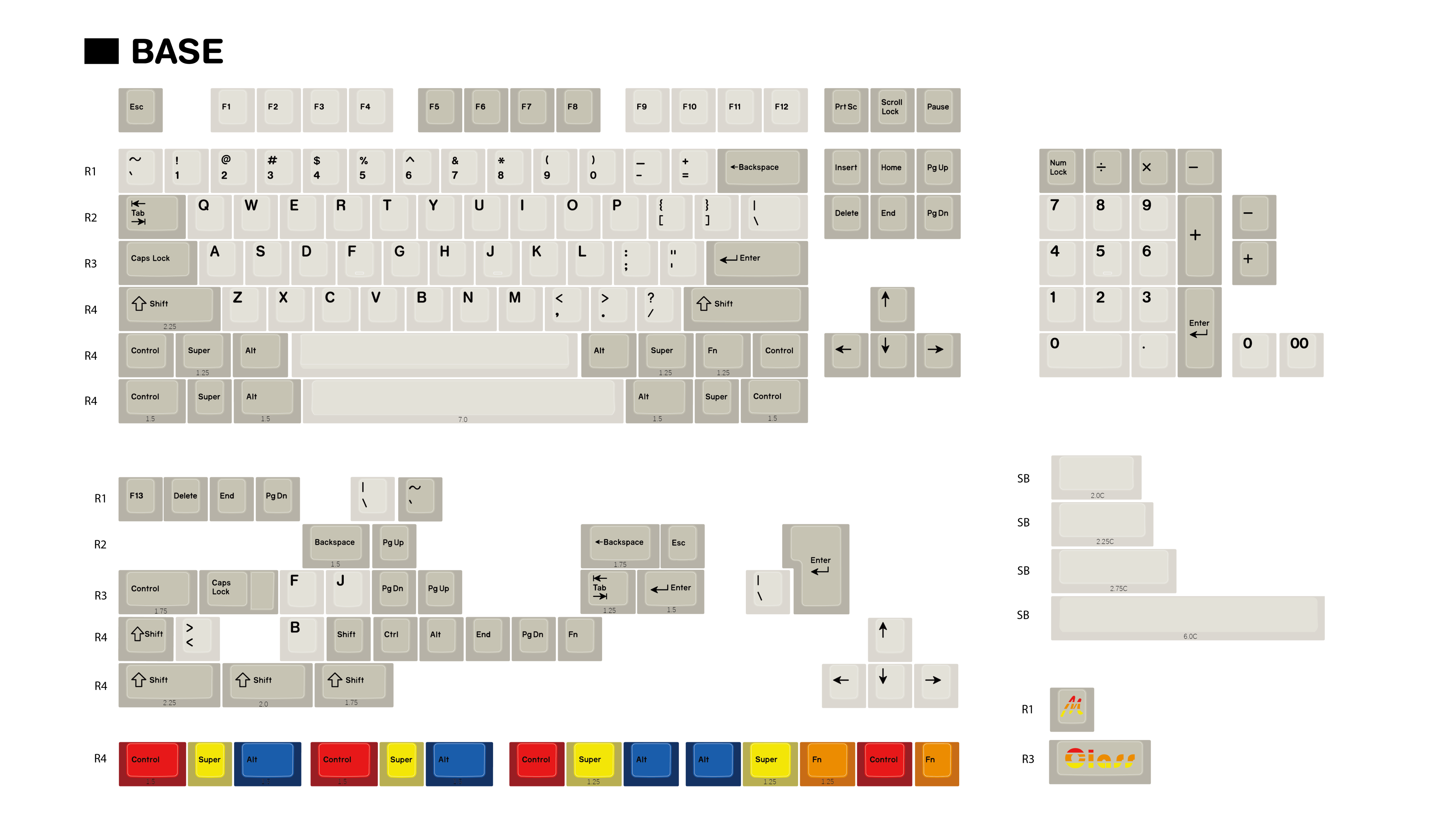 Glazed Beige Keycaps Sets - Group-Buy