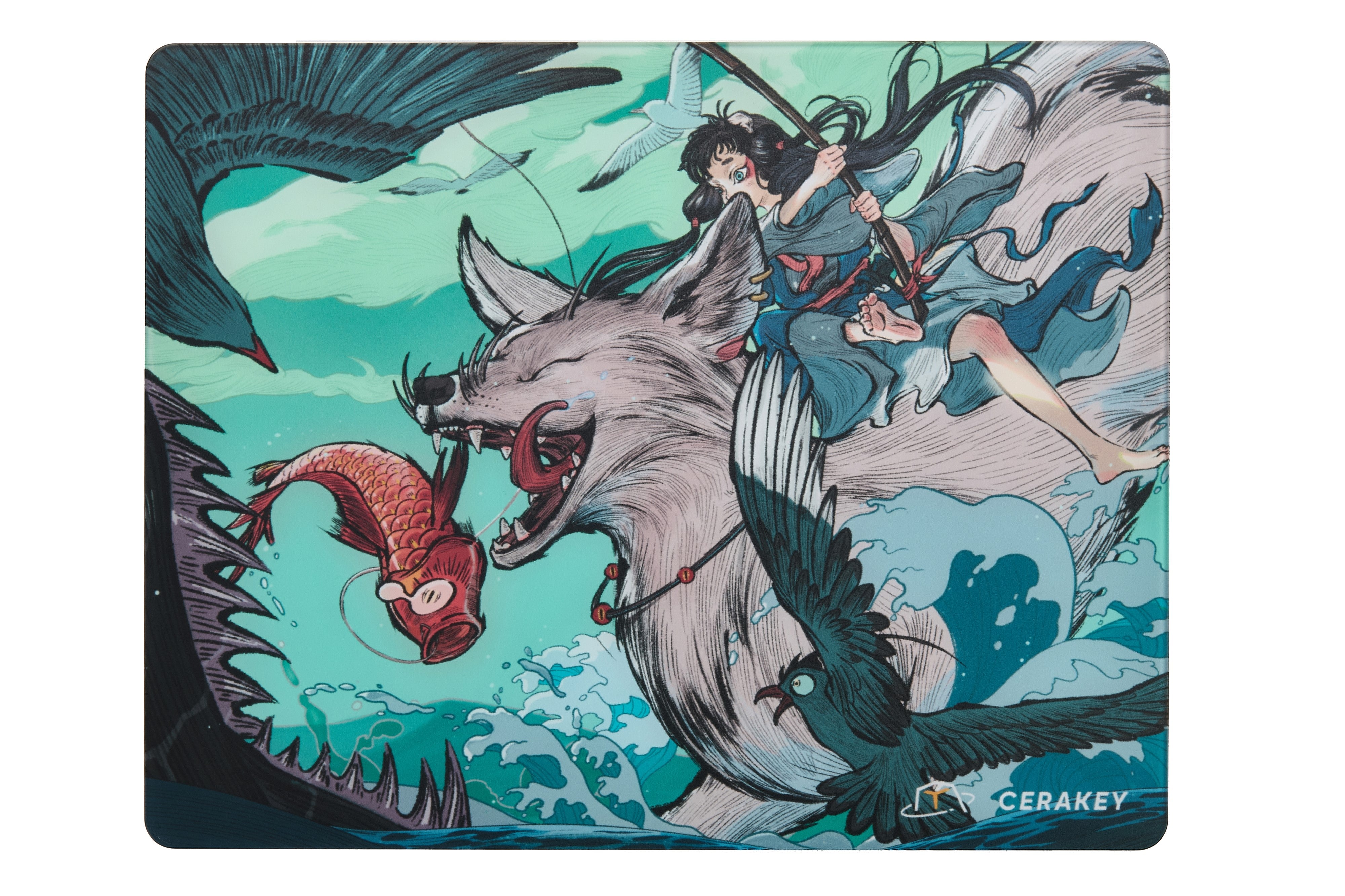 Cerakey X San Yan: Artistic Glass Mousepad - Pre-Order