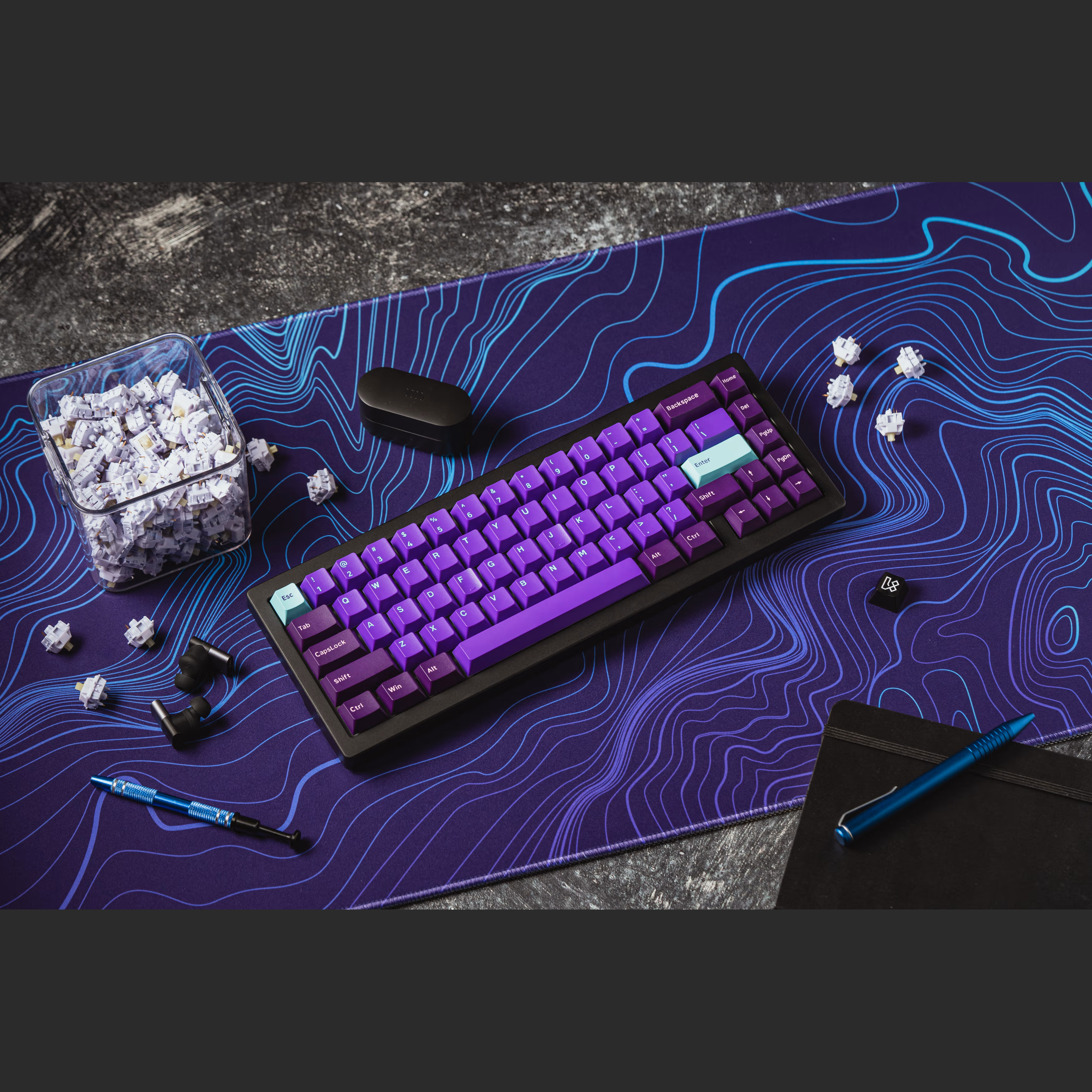 Kinetic Labs Galaxy PBT Keycaps