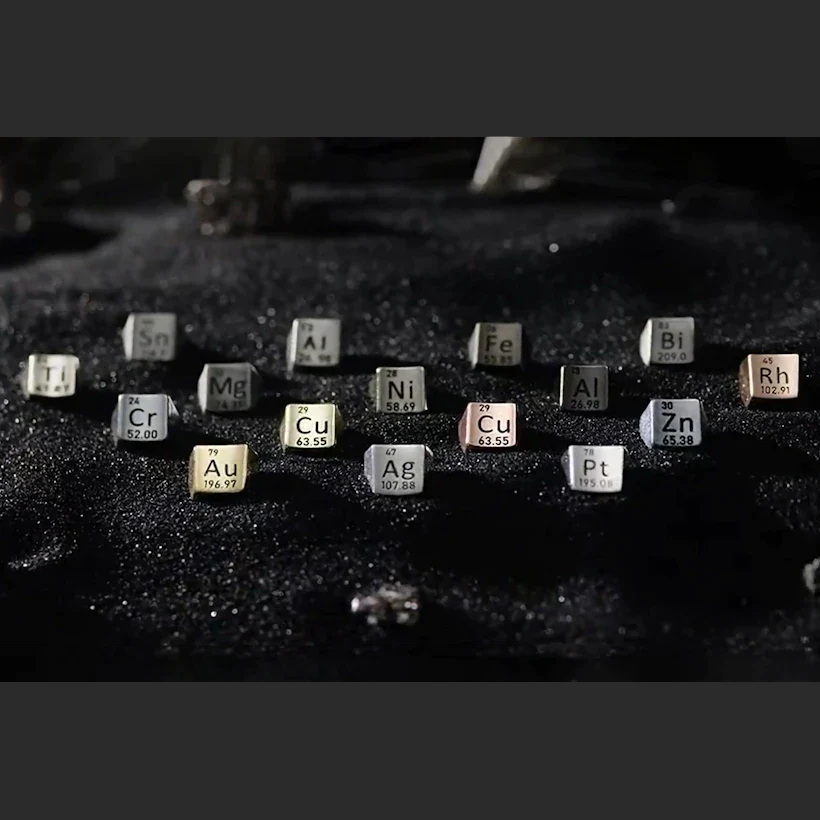 Periodic Table Metal Keycaps by Awekeys - Pre-Order
