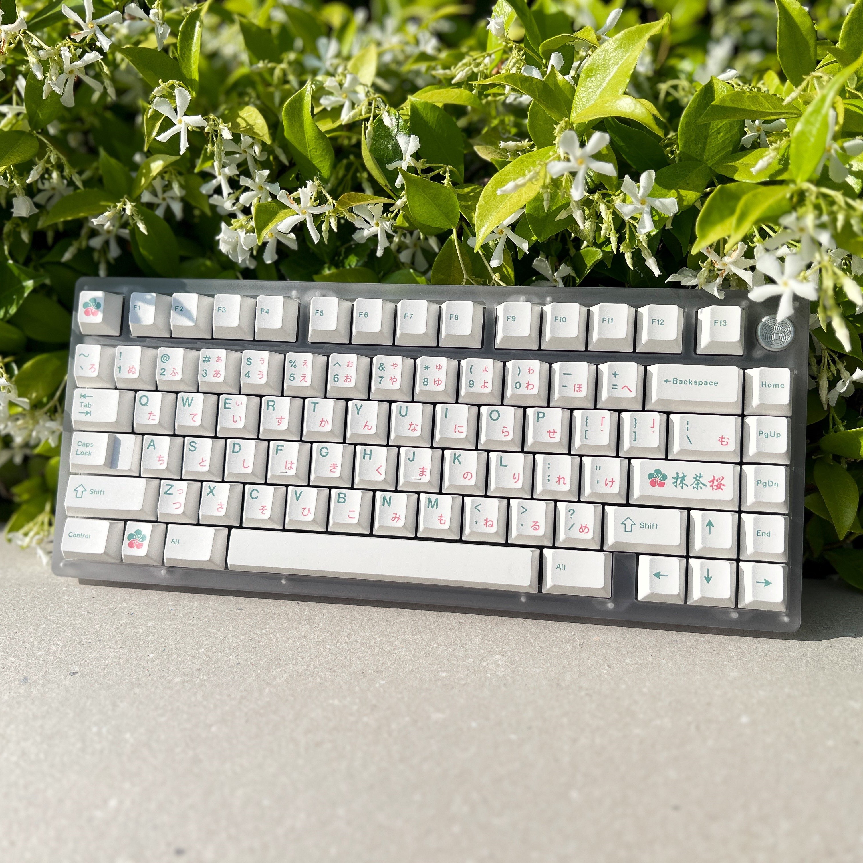 XMI Matcha Sakura Keycaps