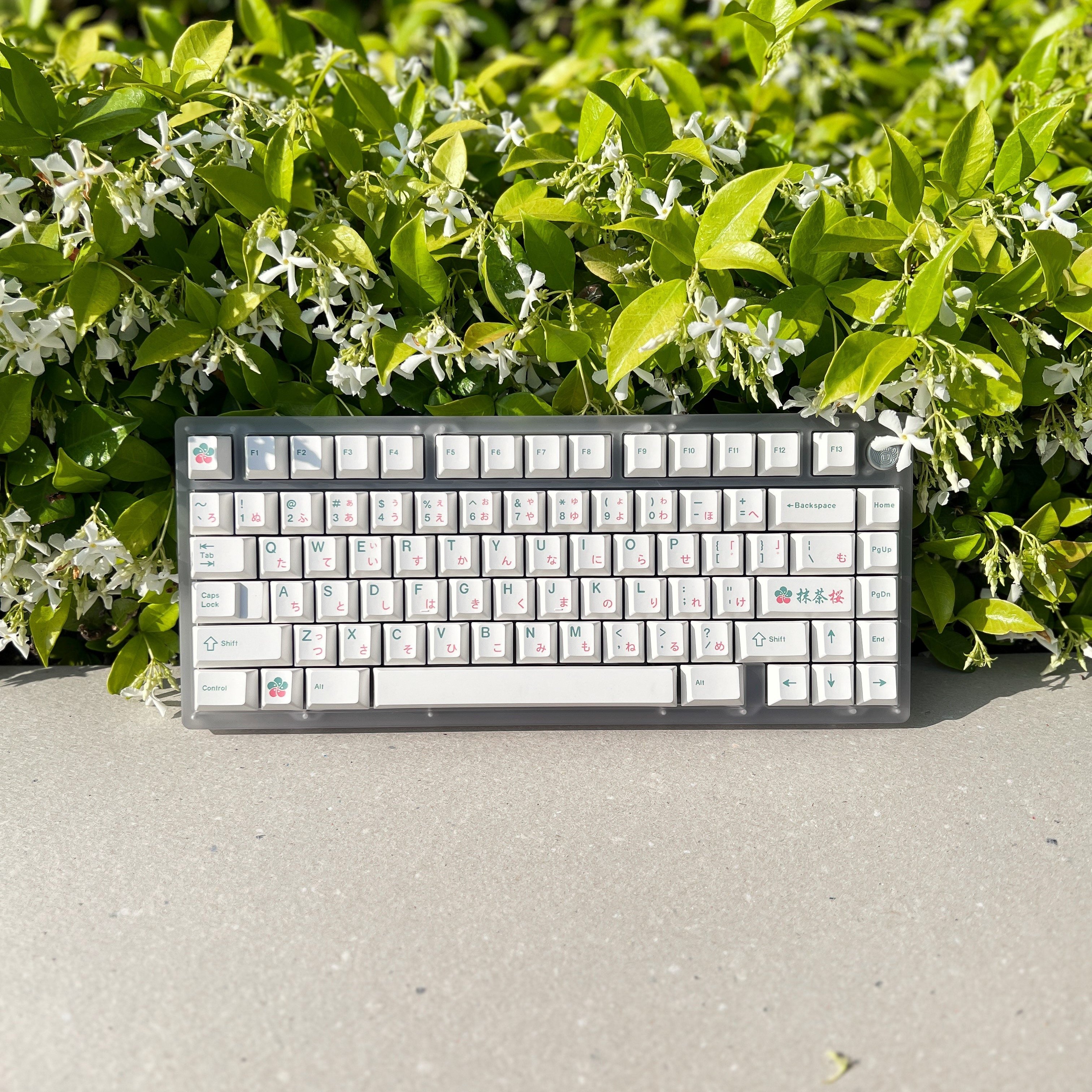 XMI Matcha Sakura Keycaps