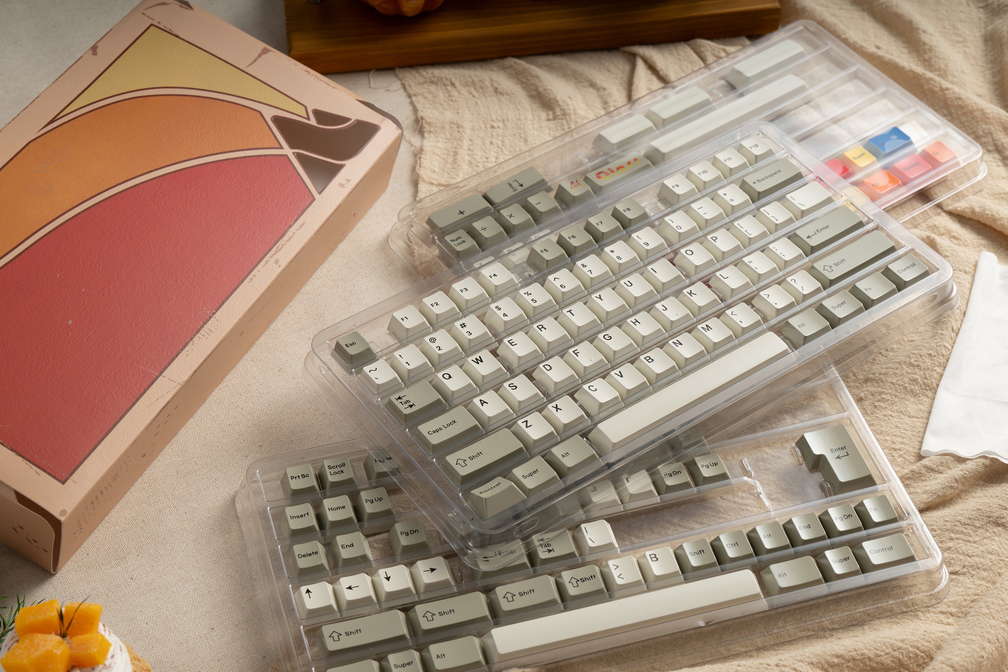 Glazed Beige Keycaps Sets - Group-Buy