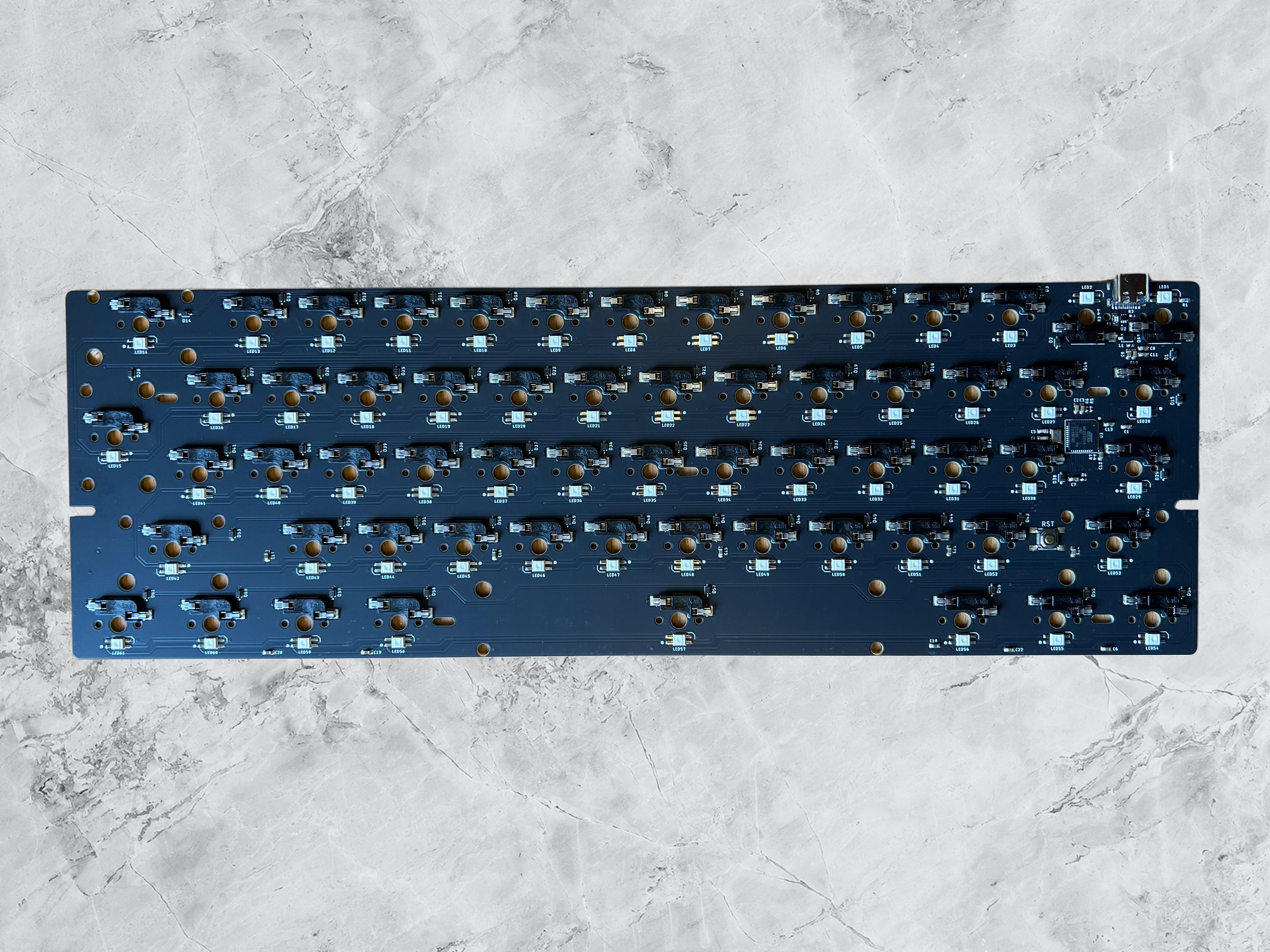 KEYGEM 60% ANSI PCB with ISO Enter
