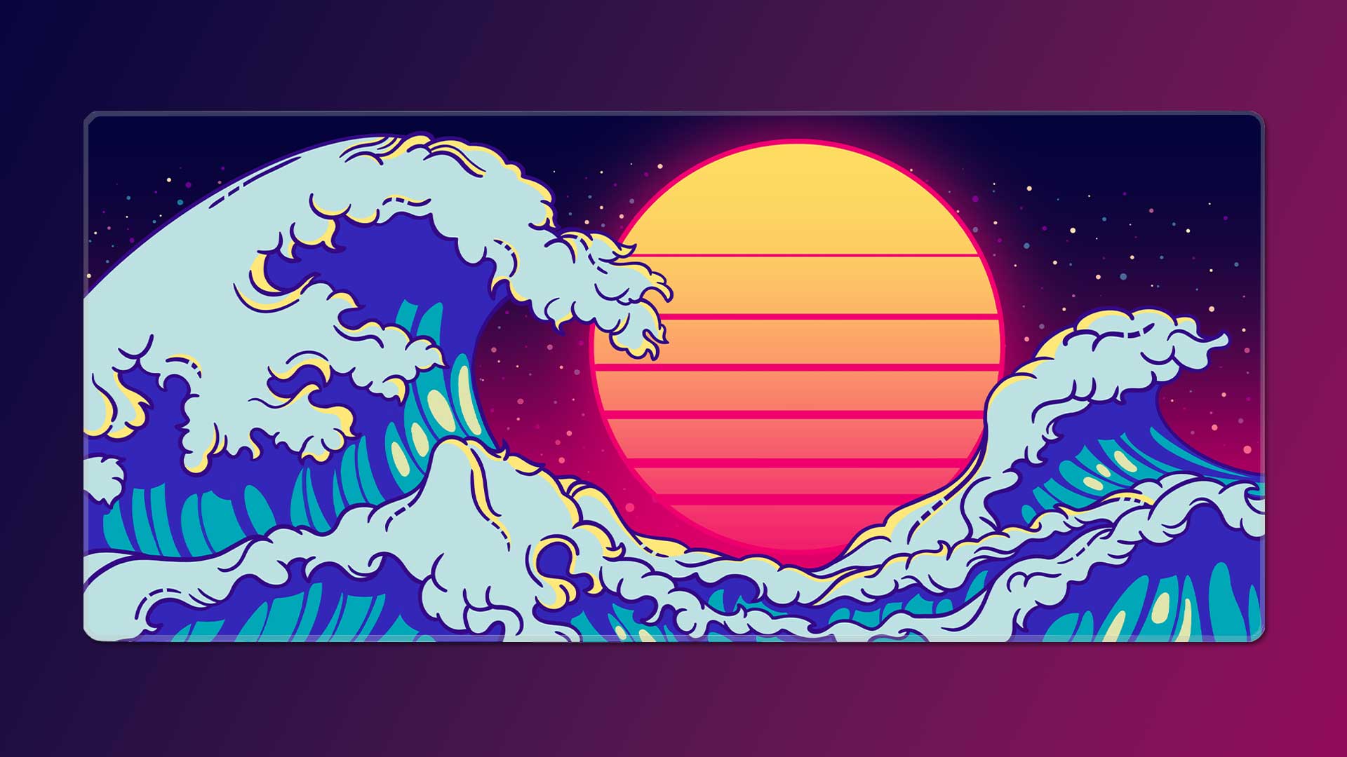 The Great Retro Wave Deskmat