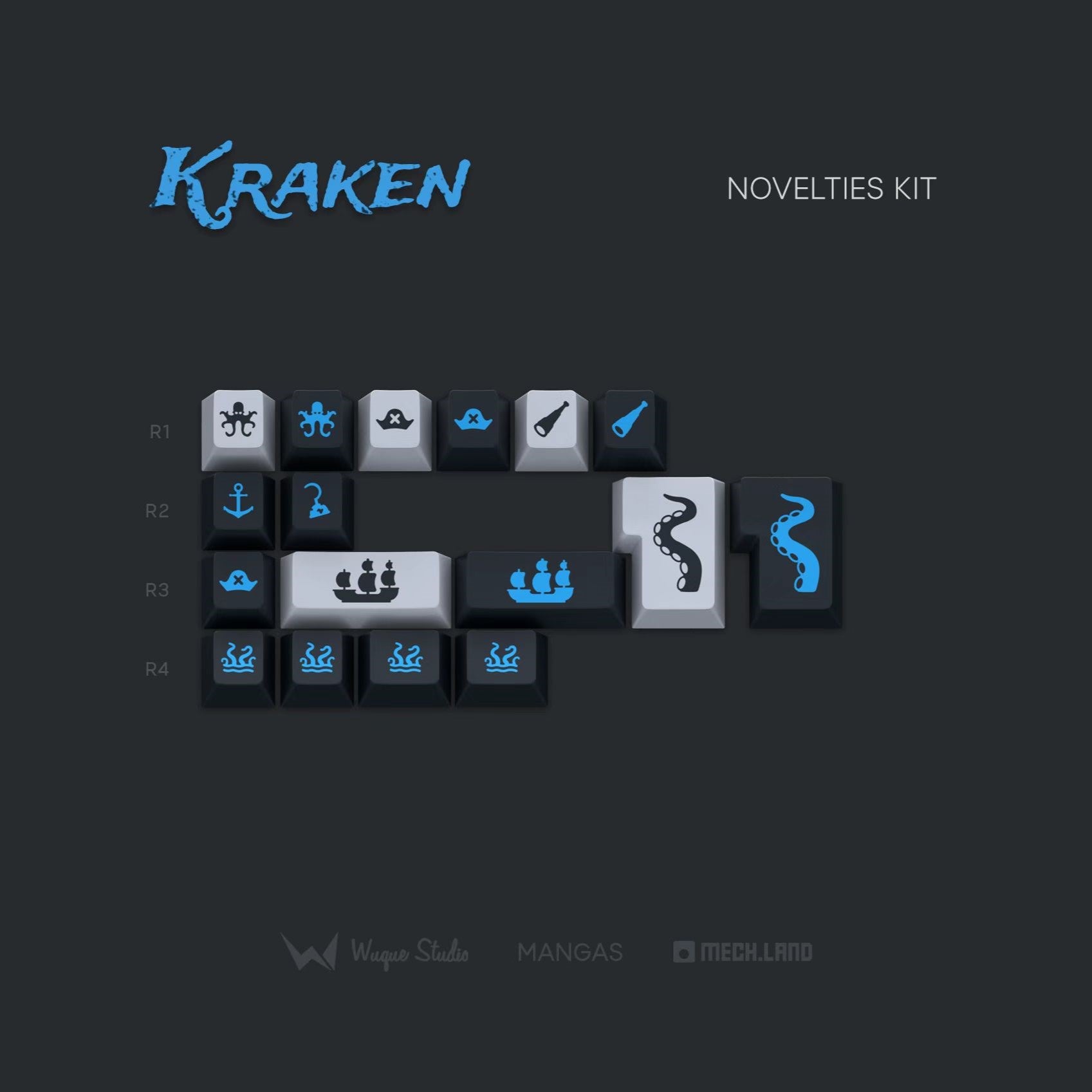 Group-Buy WS Kraken Keycaps