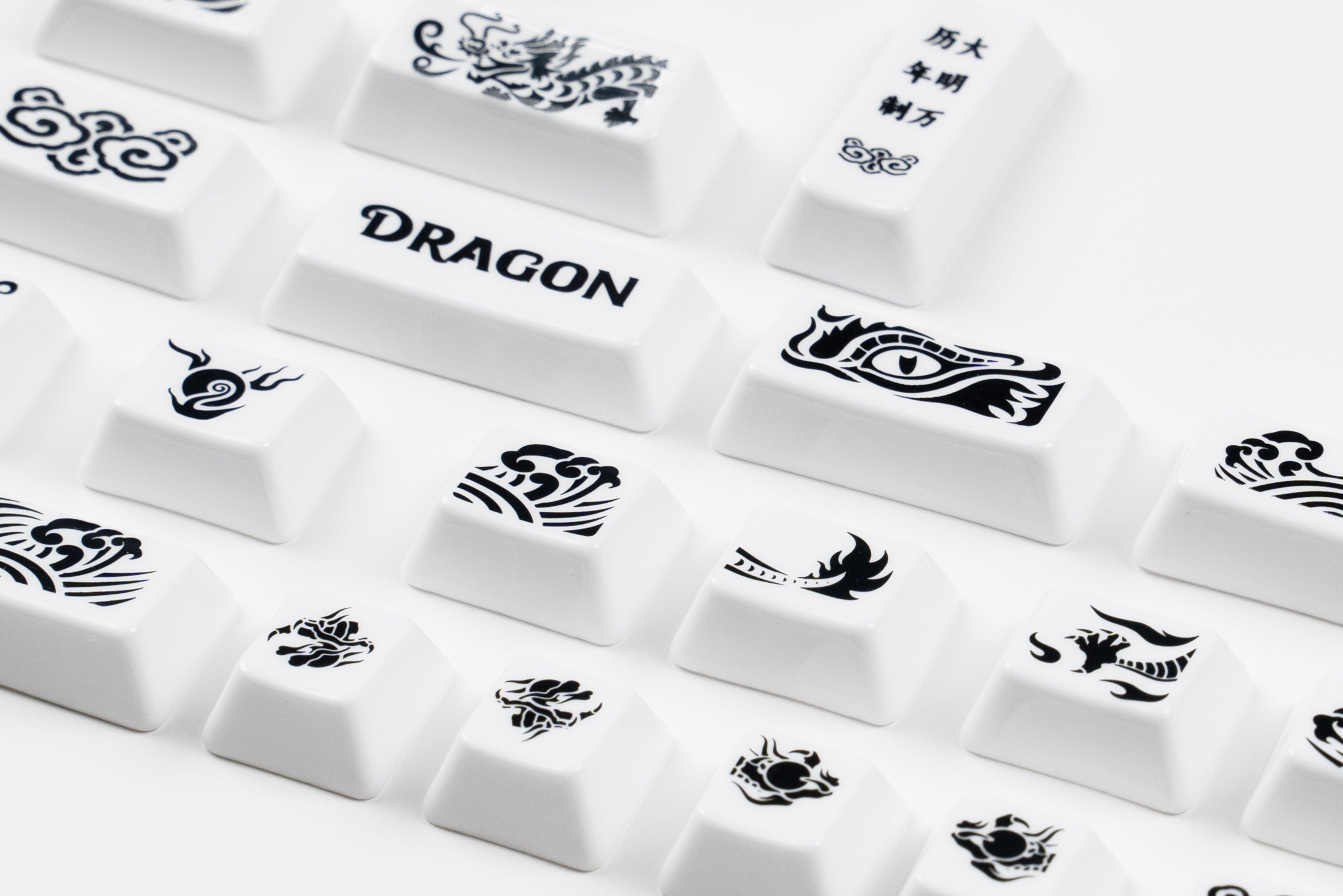Cerakey Dragon Novelty Ceramic Keycap Set - Pre-Order