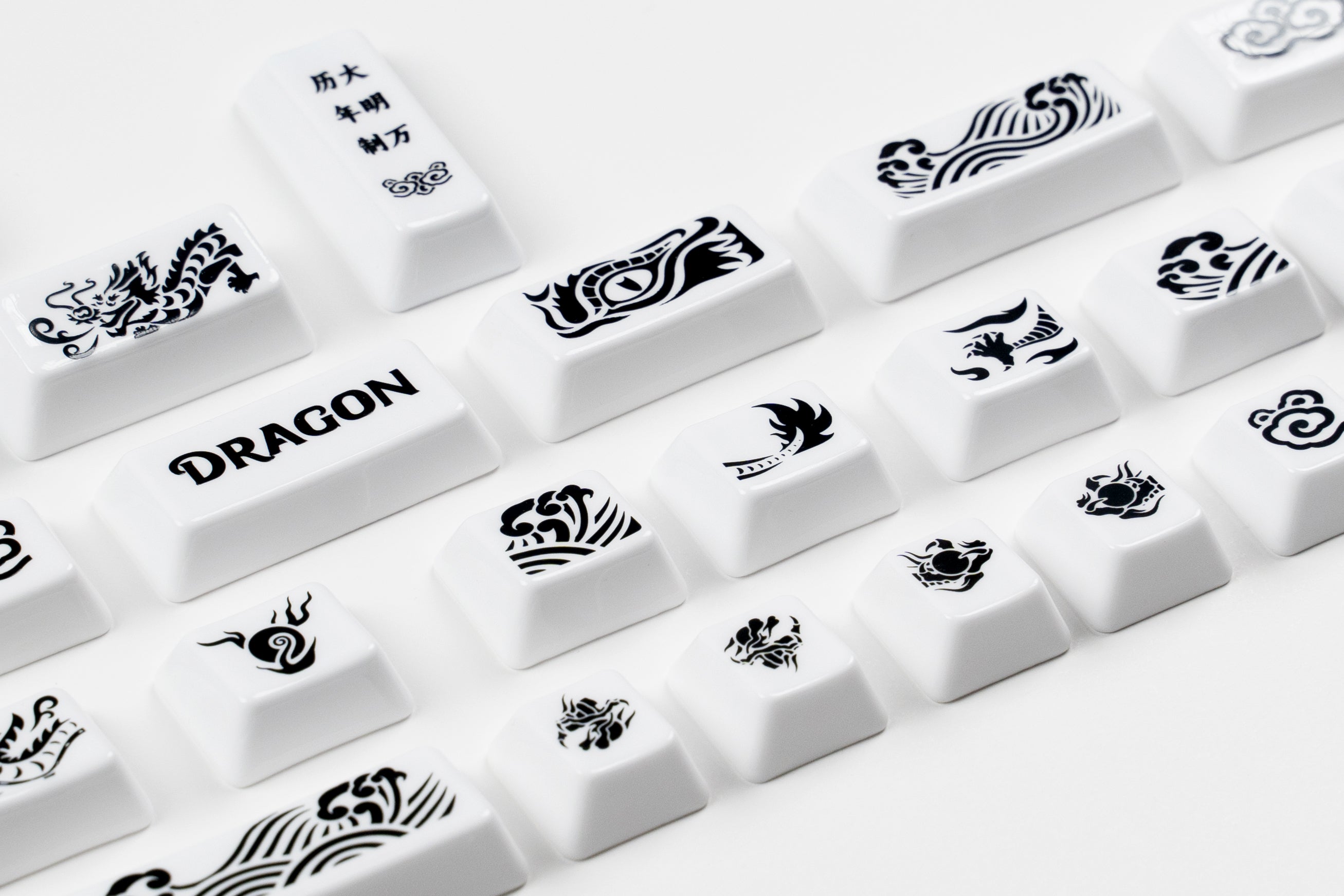 Cerakey Dragon Novelty Ceramic Keycap Set - Pre-Order