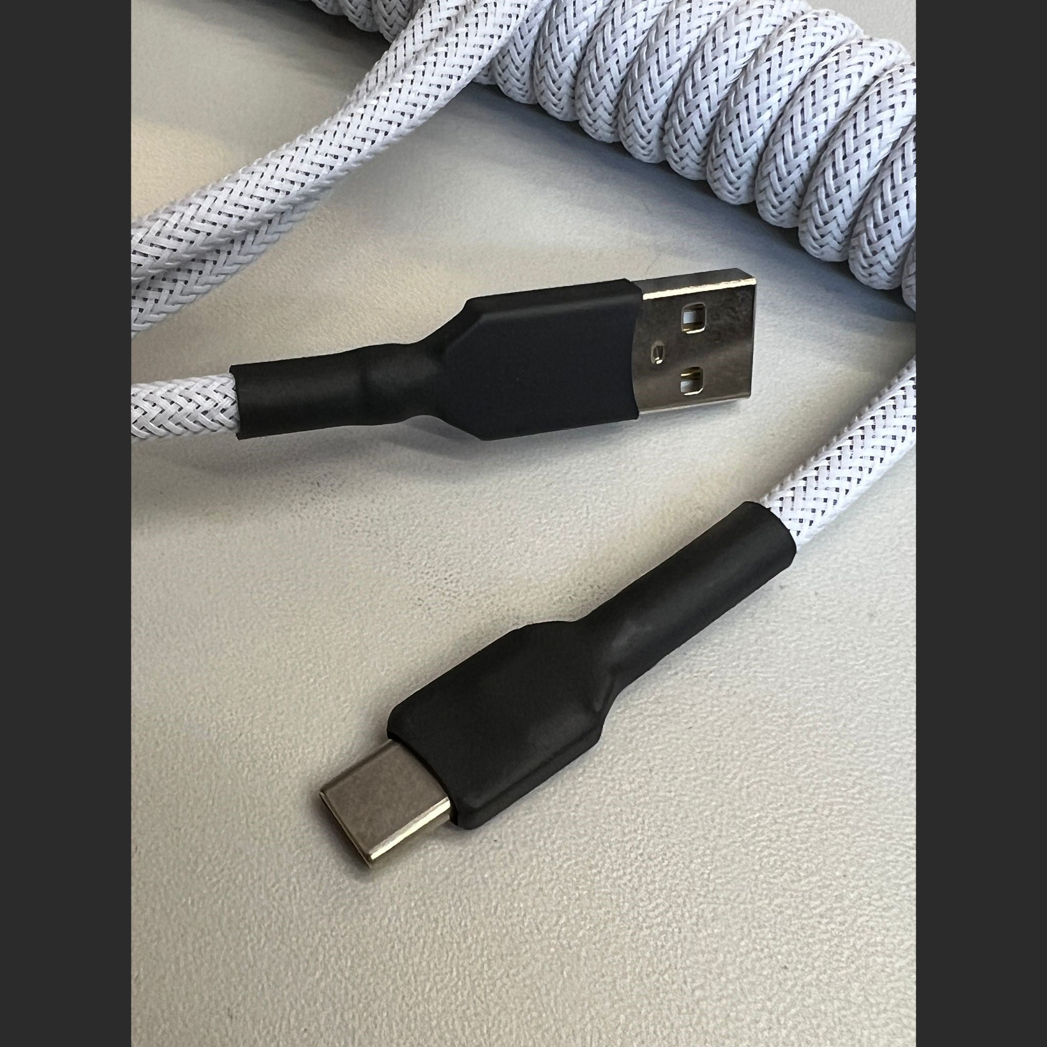 "White and Black" Custom USB Cable