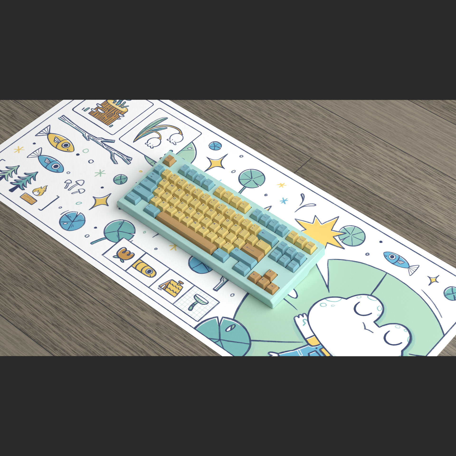Swamp Frog Deskmat Group-Buy