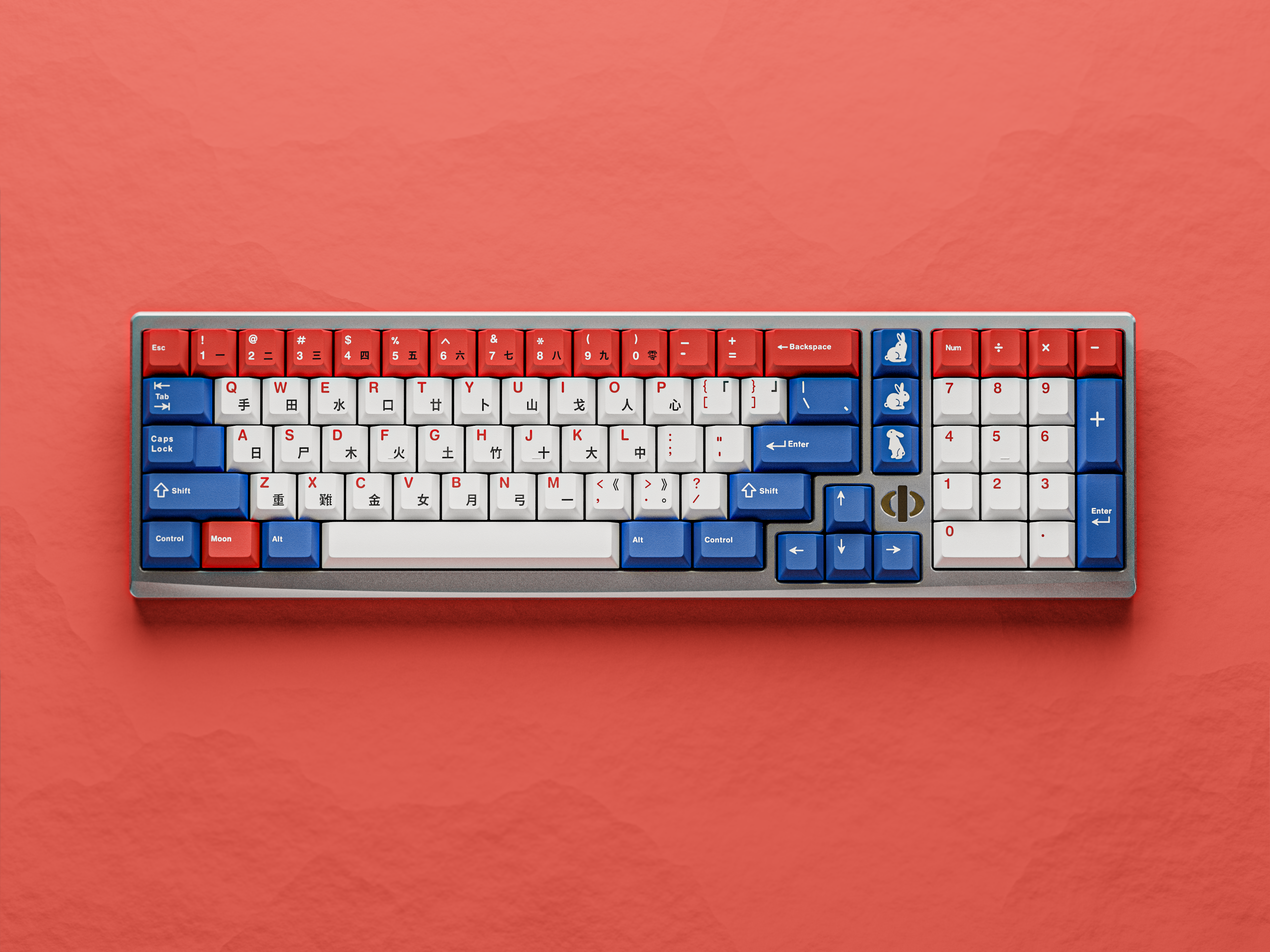 KKB Moon Rabbit Keycaps