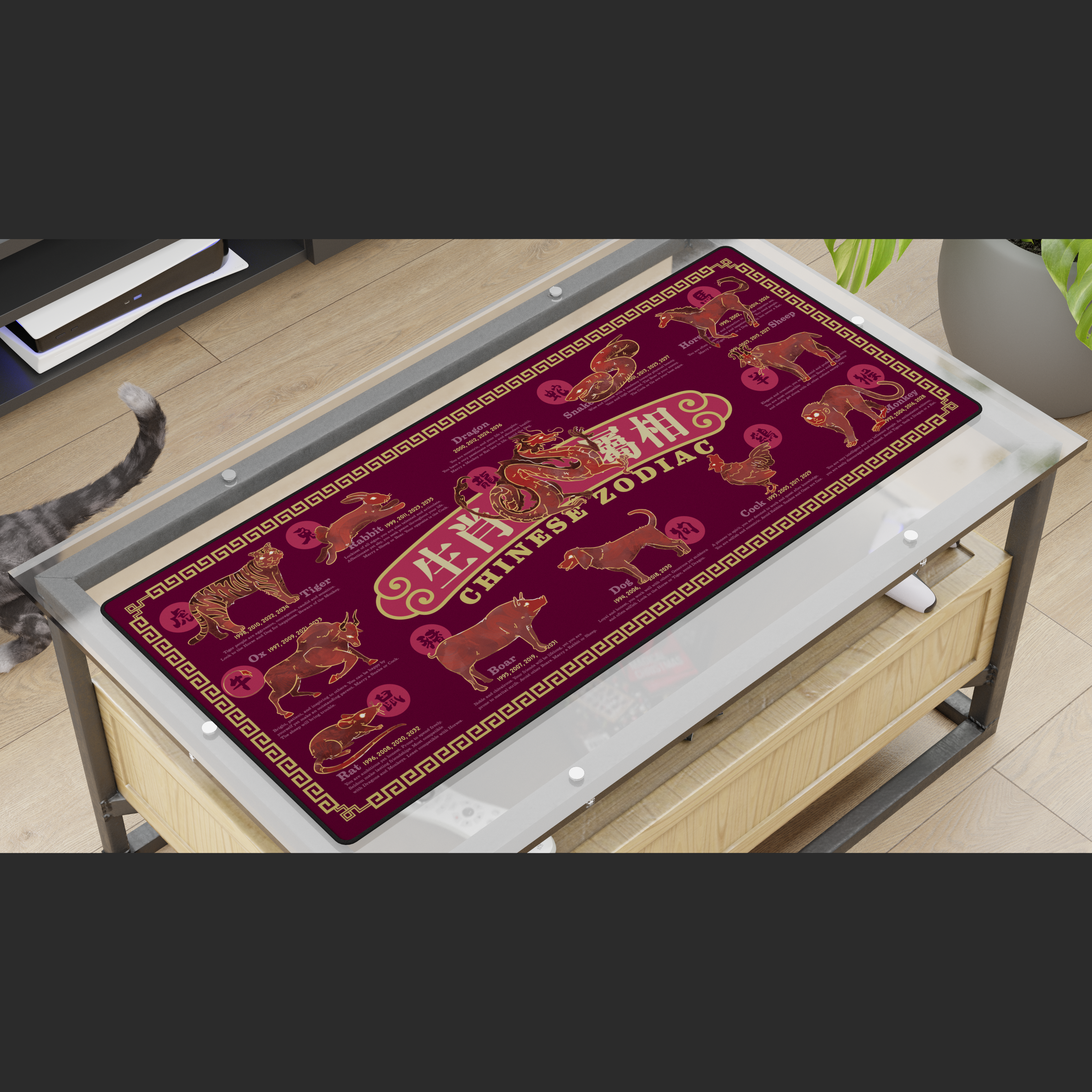 Chinese Zodiac Deskmat