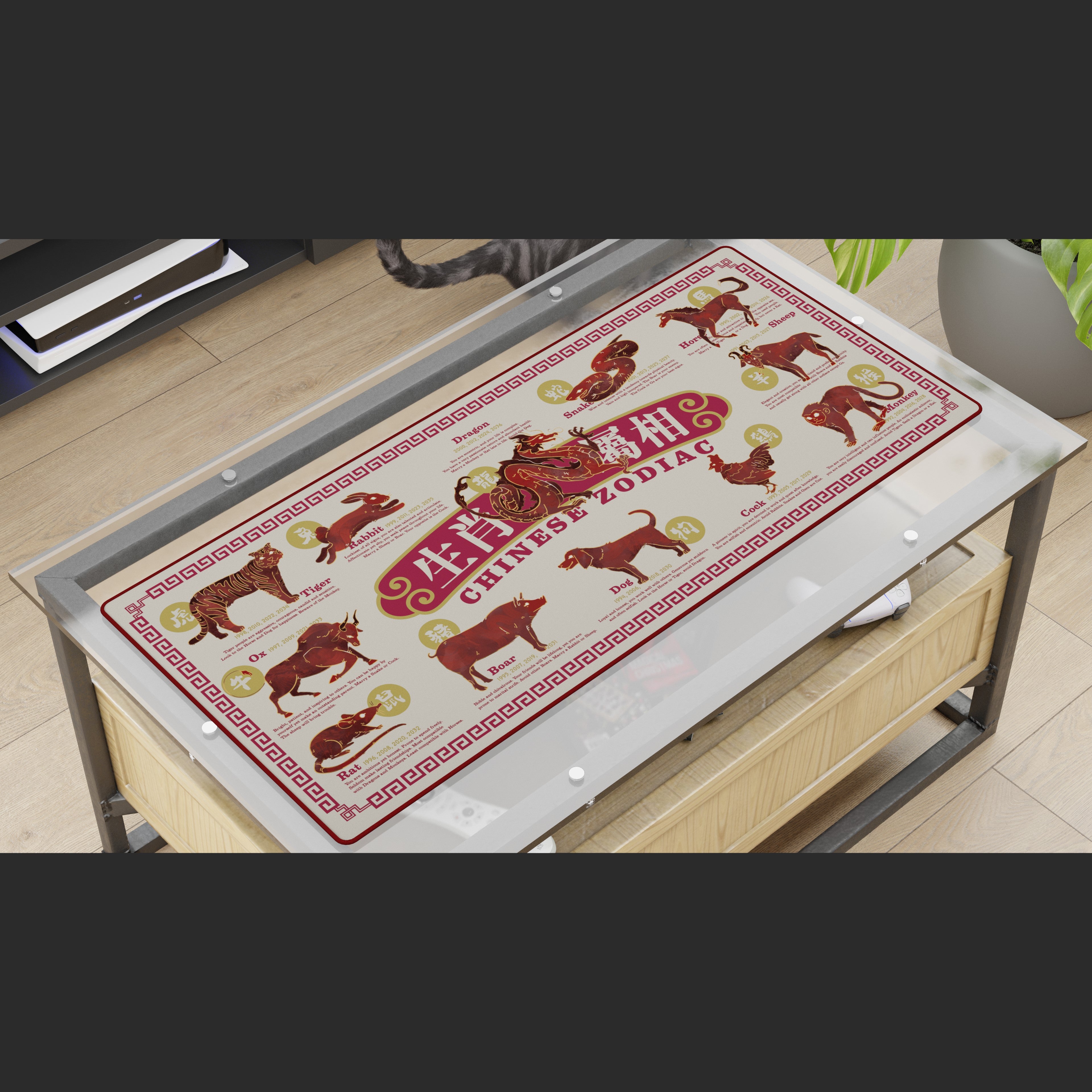 Chinese Zodiac Deskmat