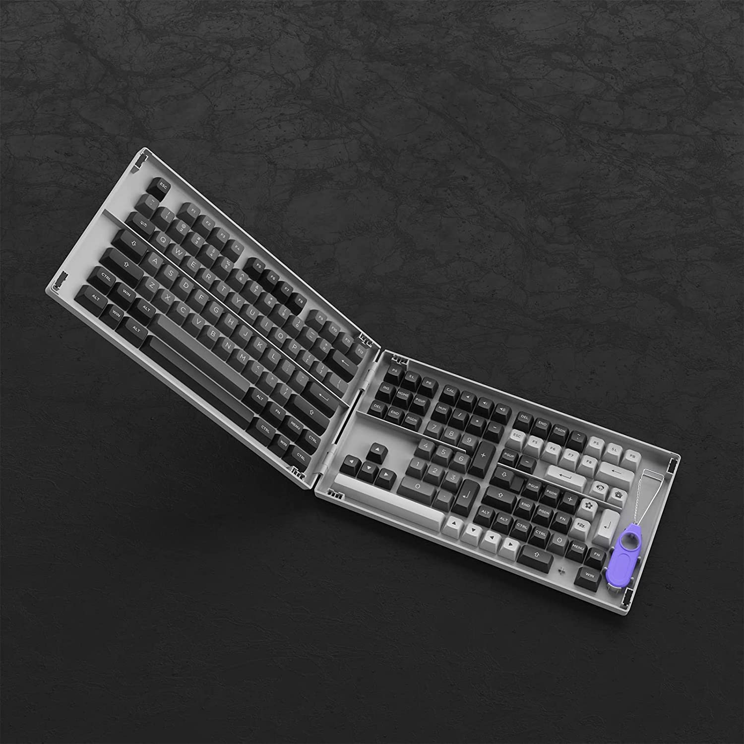 Akko Black & Silver Keycap-Set