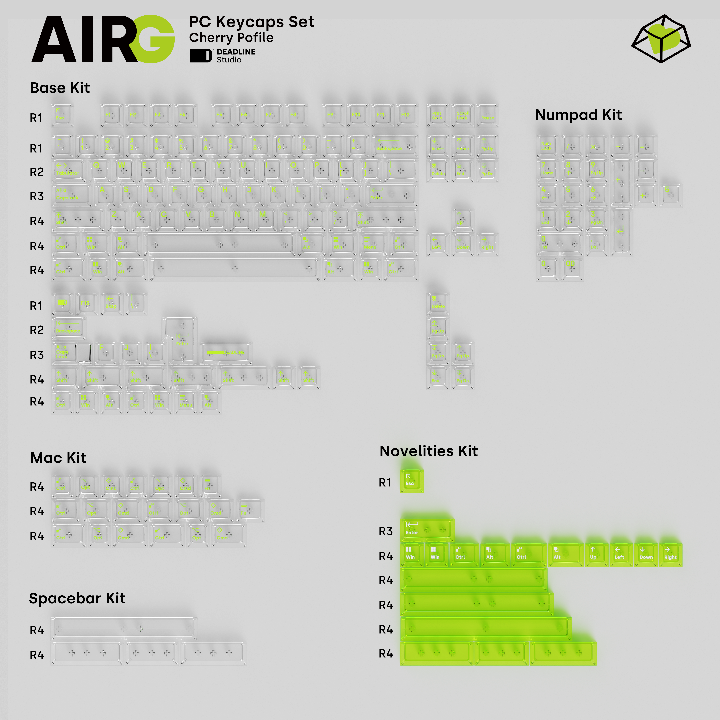 Deadline AirG PC Keycaps