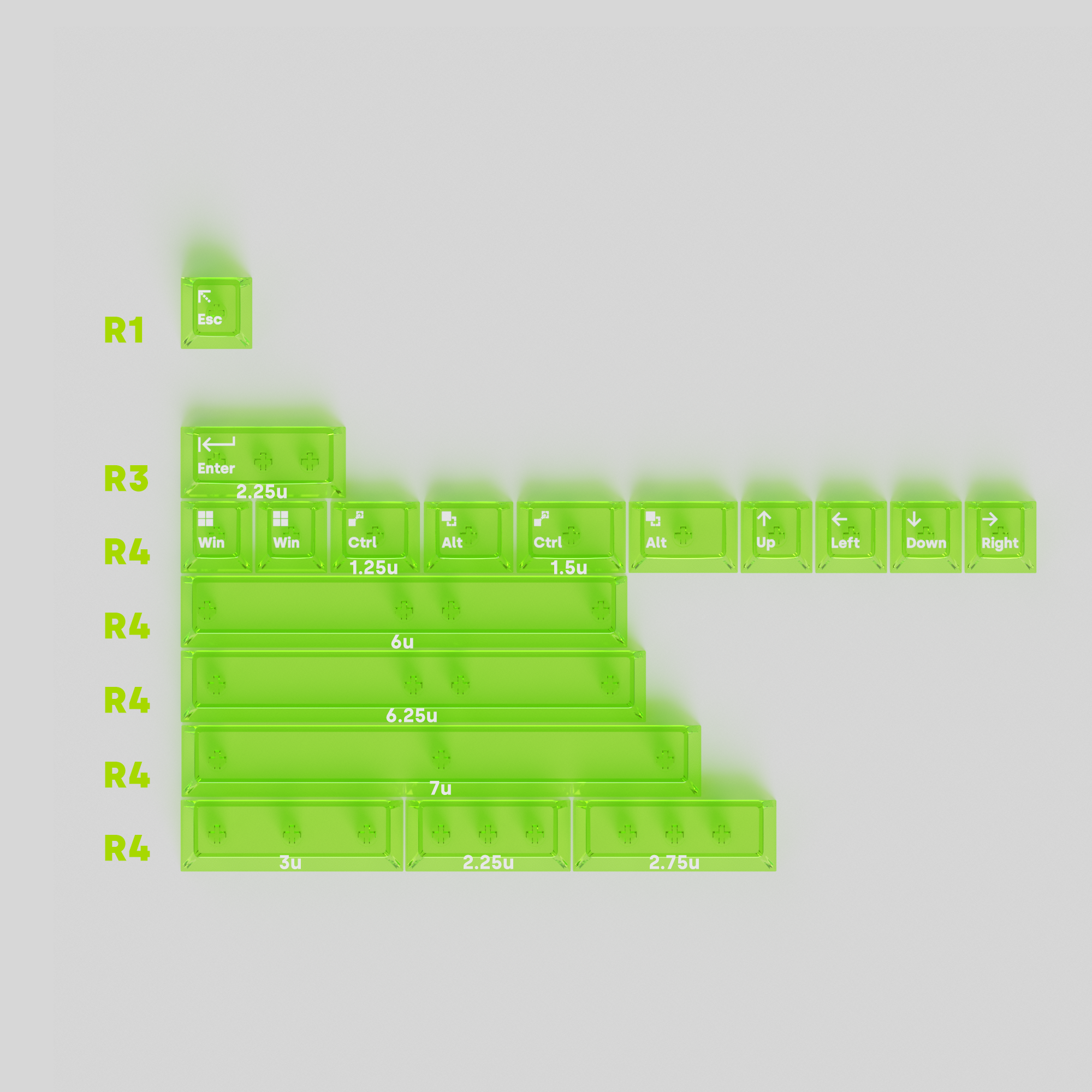 Deadline AirG PC Keycaps