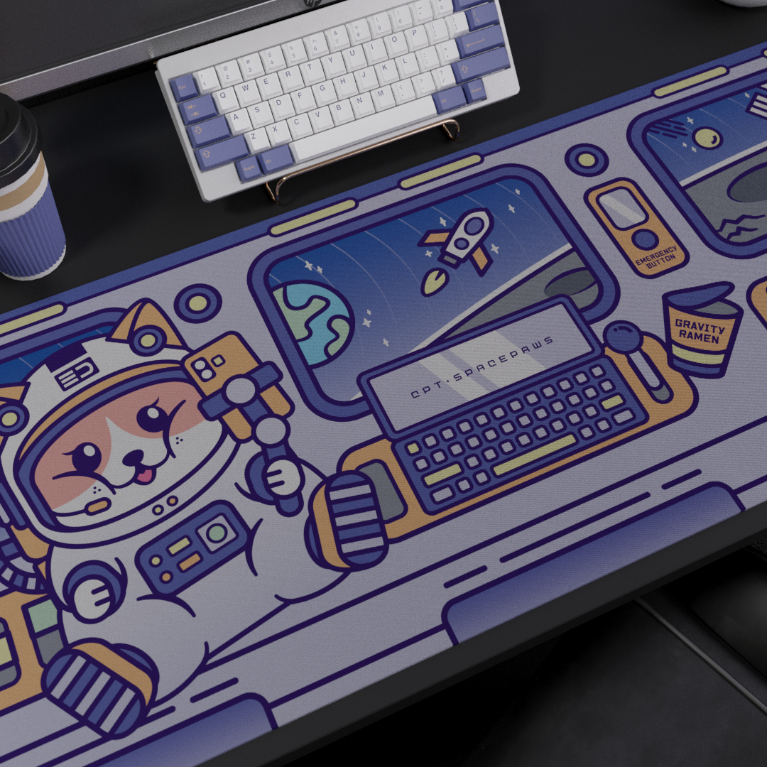 Deskmat "SpacePaws"