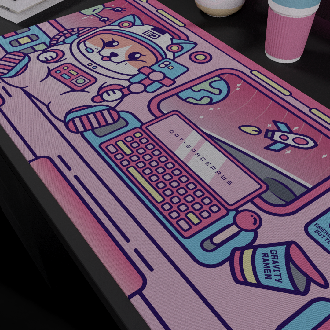 Deskmat "SpacePaws"