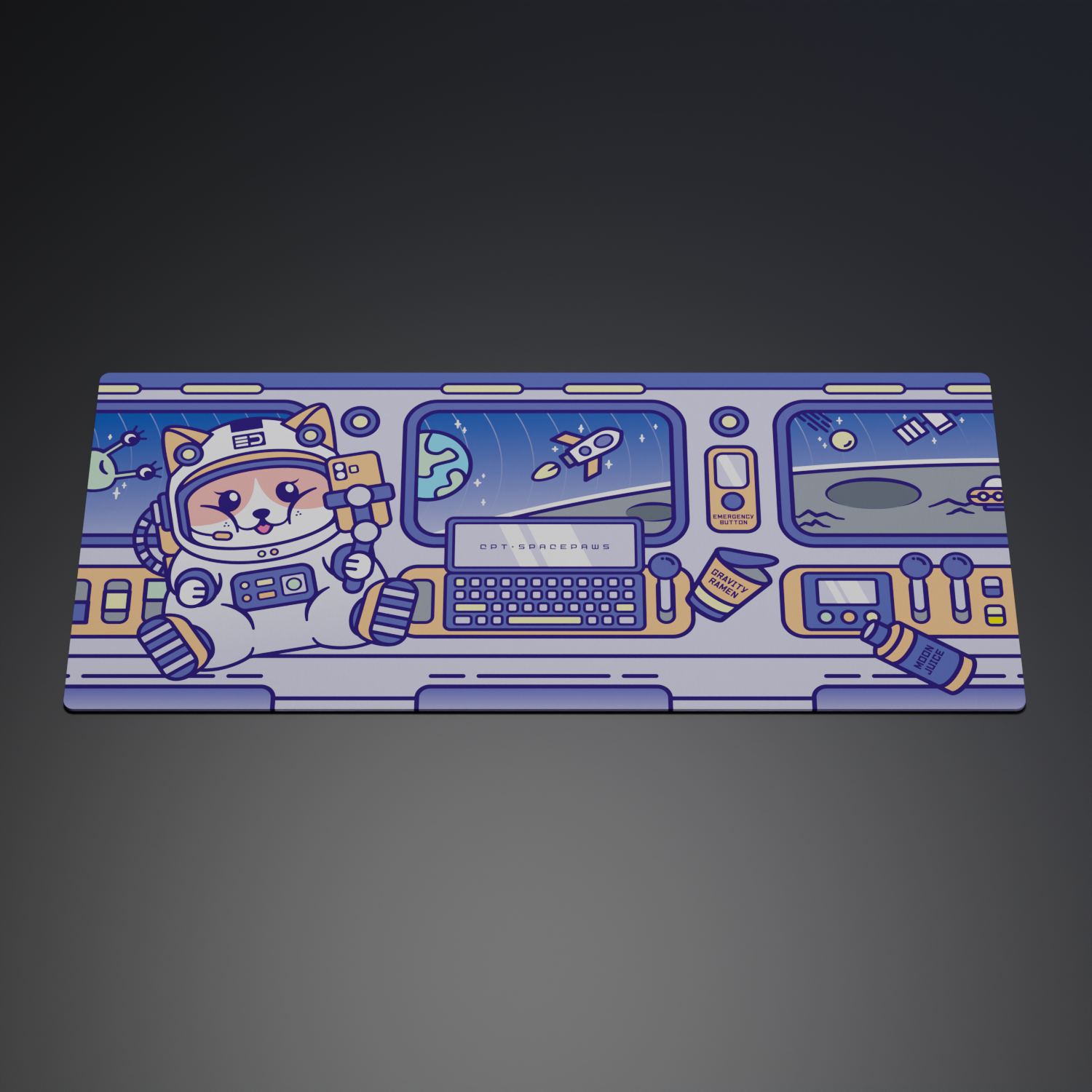 Deskmat "SpacePaws"