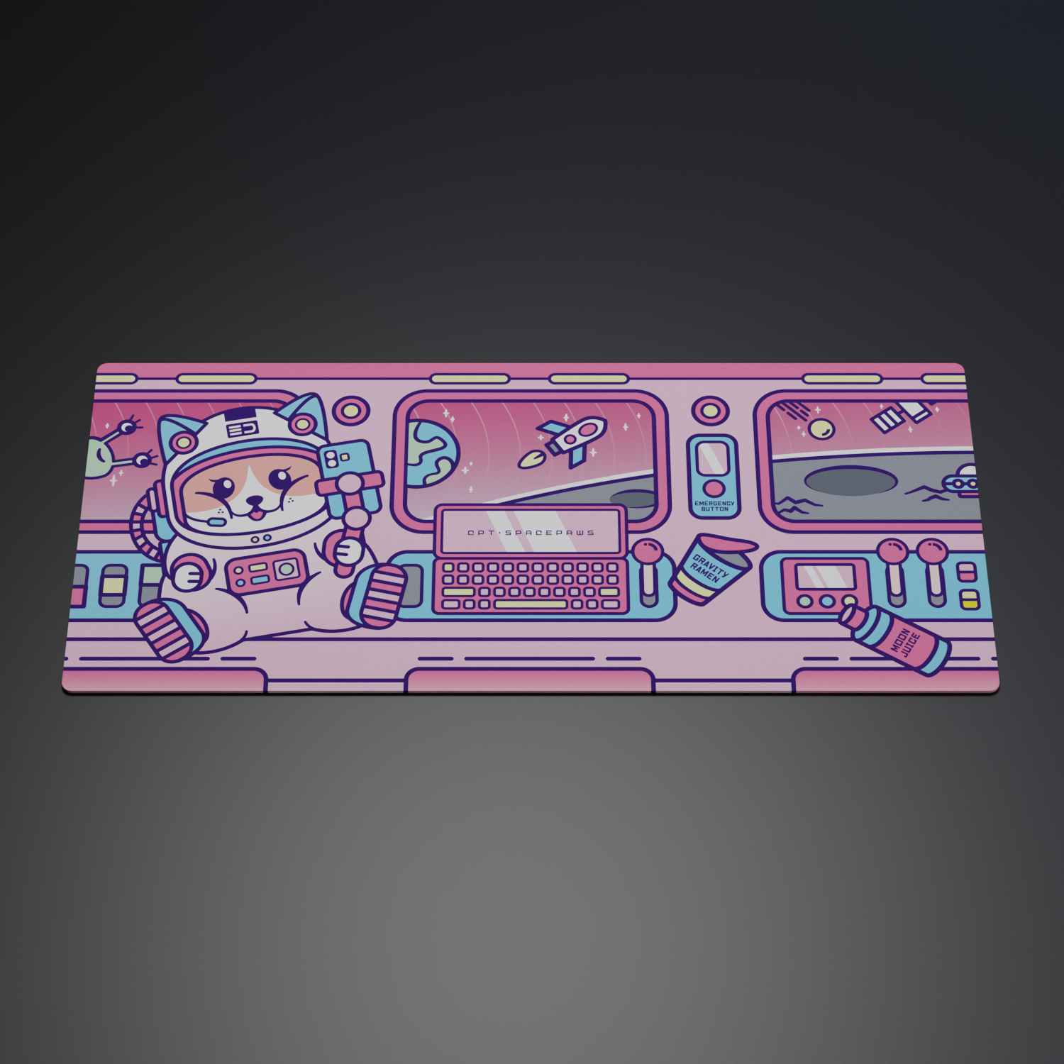 Deskmat "SpacePaws"