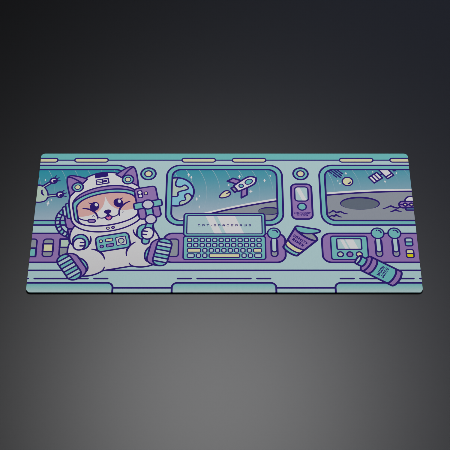 Deskmat "SpacePaws"