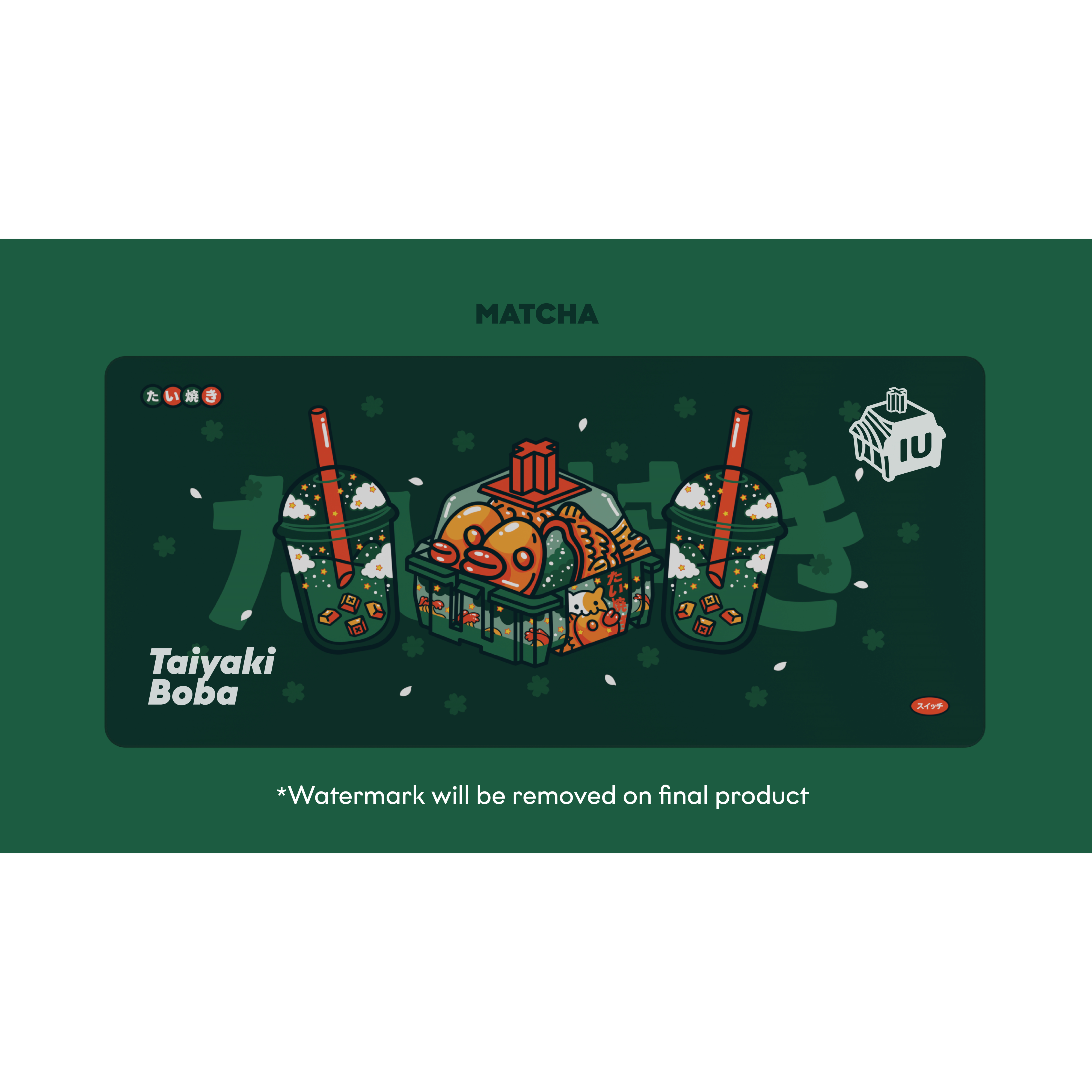 Deskmat "Taiyaki Boba"