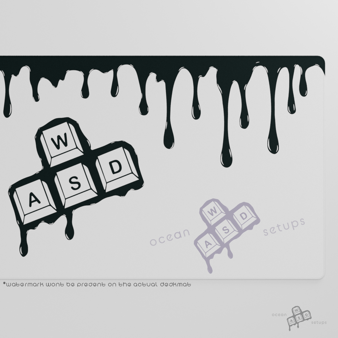 "Liquid WASD" Deskmat