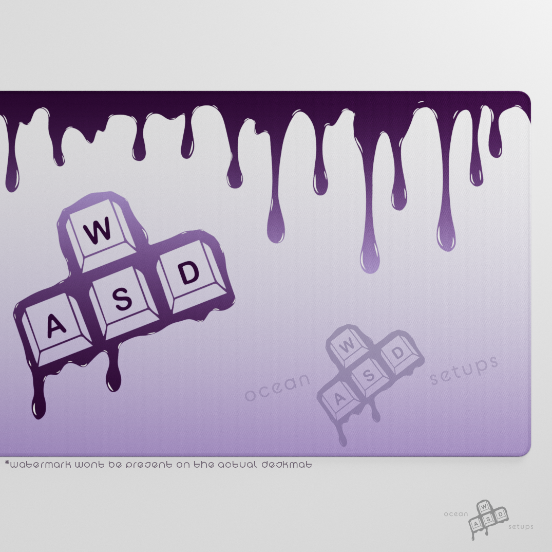 "Liquid WASD" Deskmat