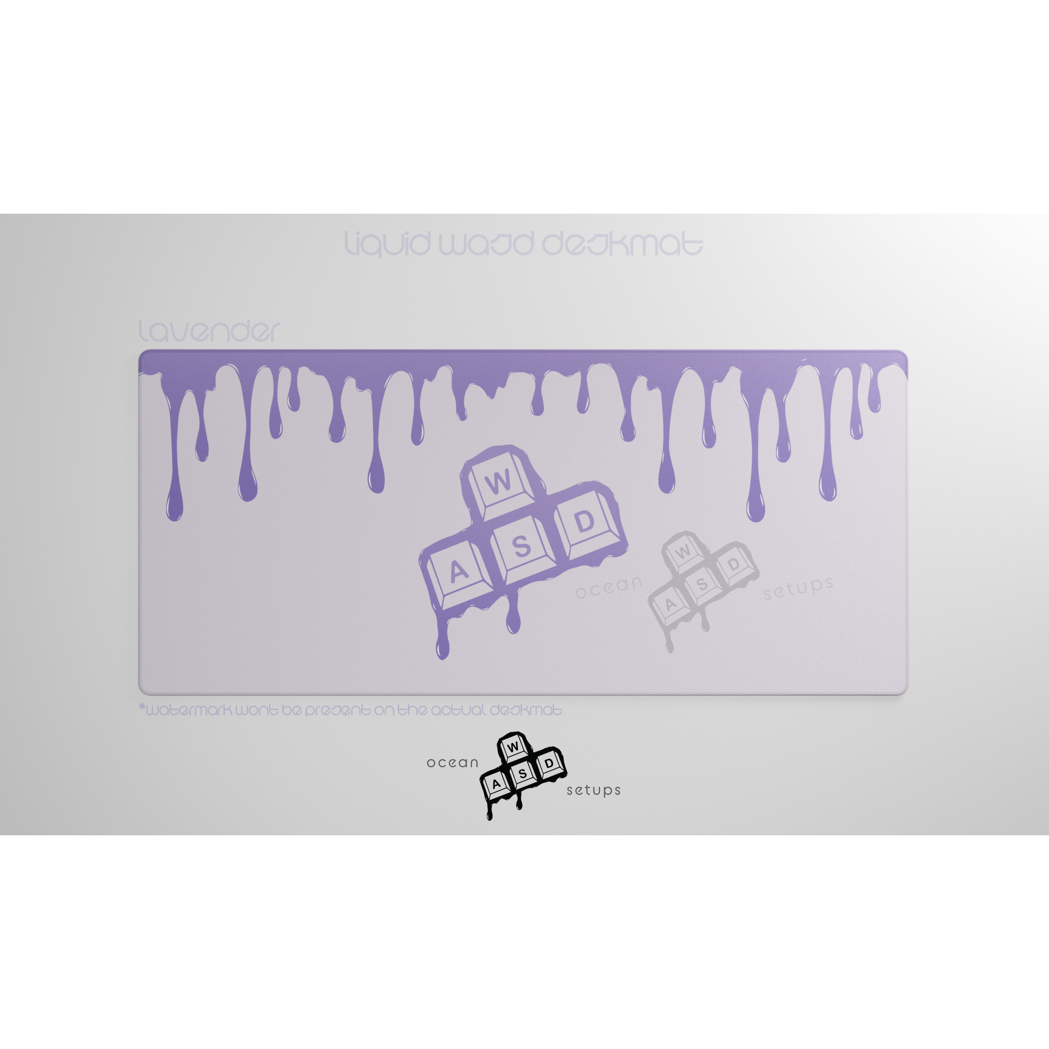 "Liquid WASD" Deskmat