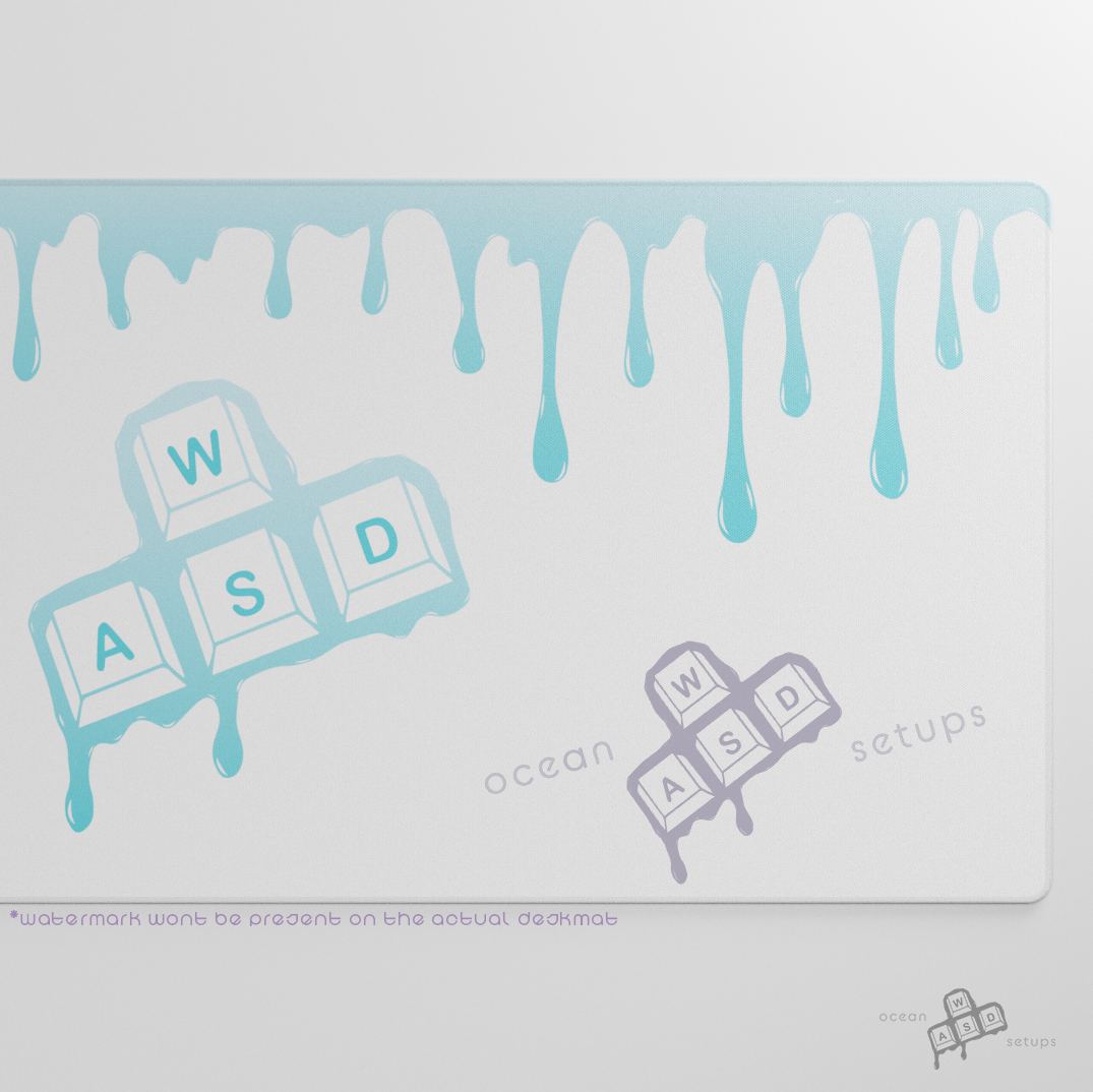 "Liquid WASD" Deskmat