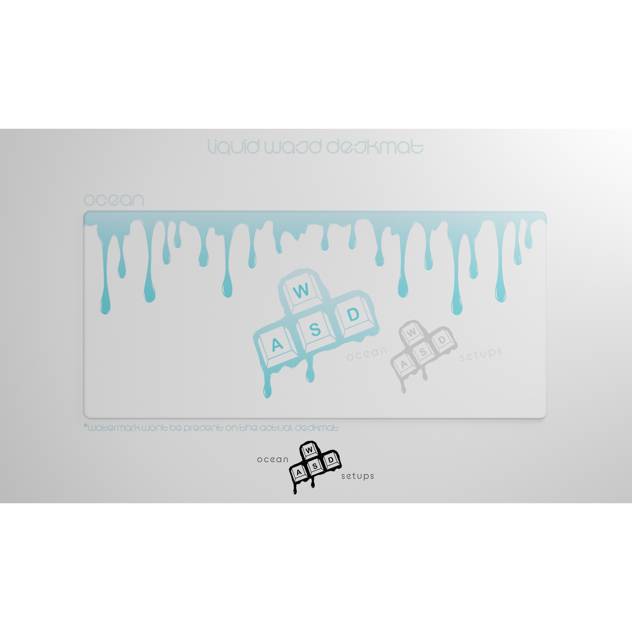 "Liquid WASD" Deskmat