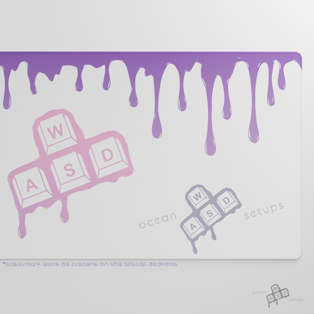 "Liquid WASD" Deskmat