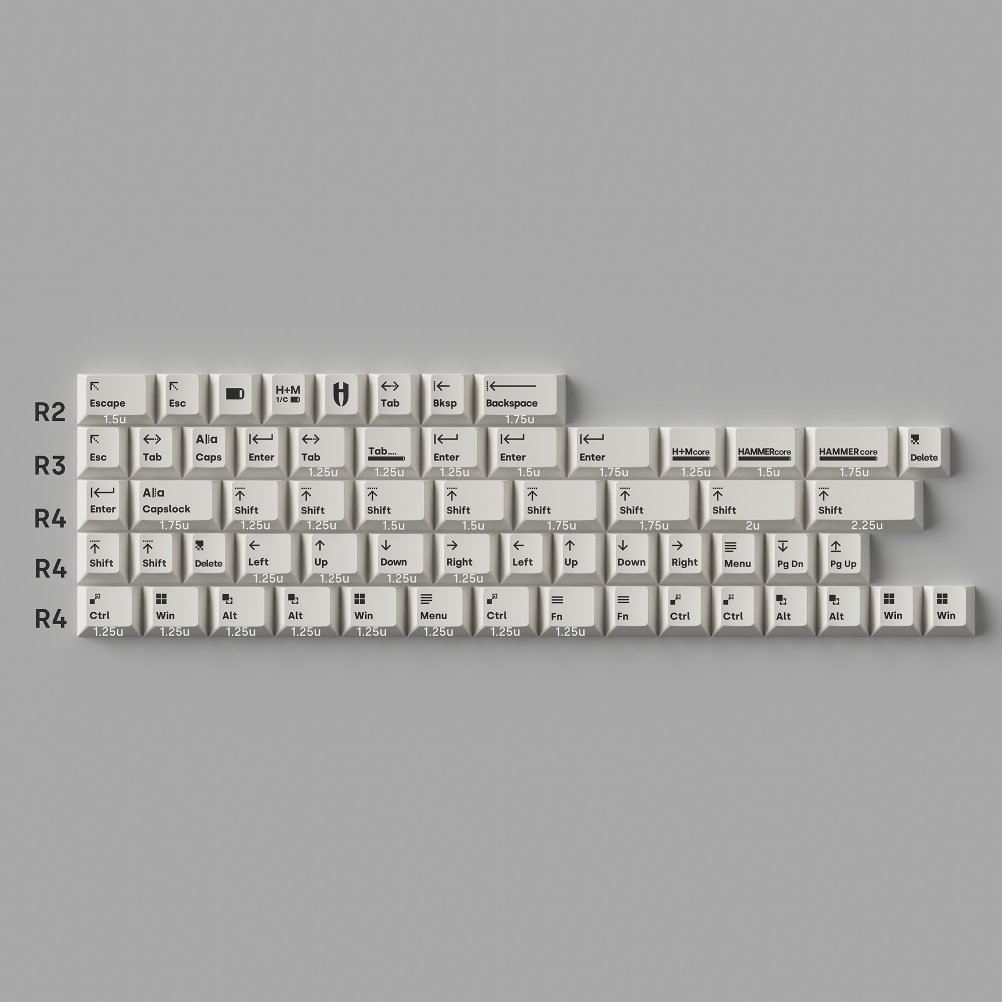 Deadline Studio X Hammer Works - HMC PBT Keycaps