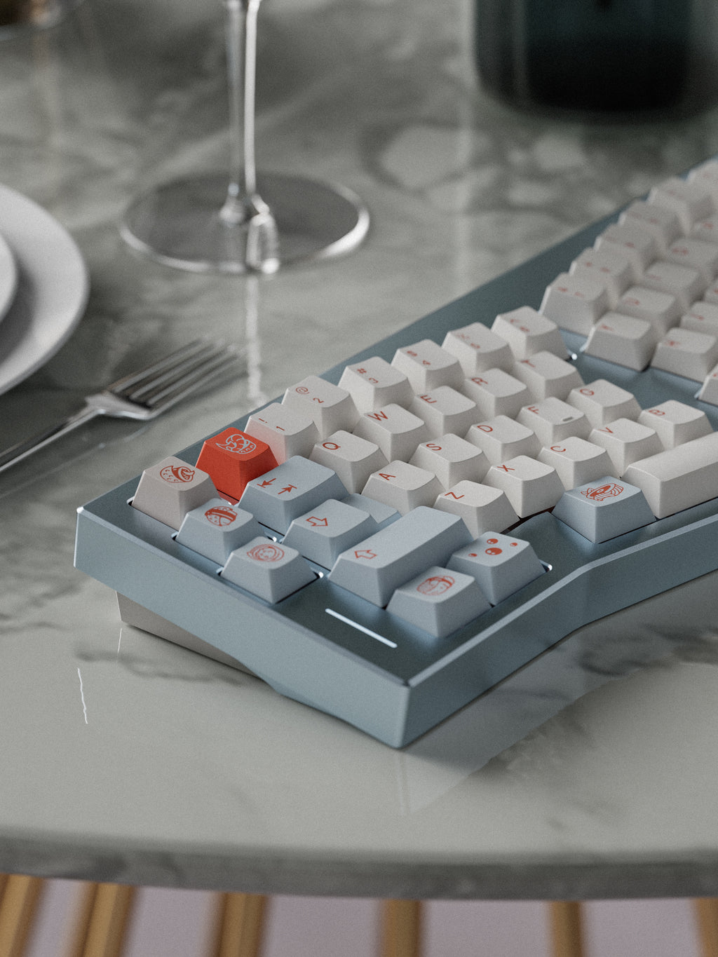 Salmon Reborn R2 Keycaps