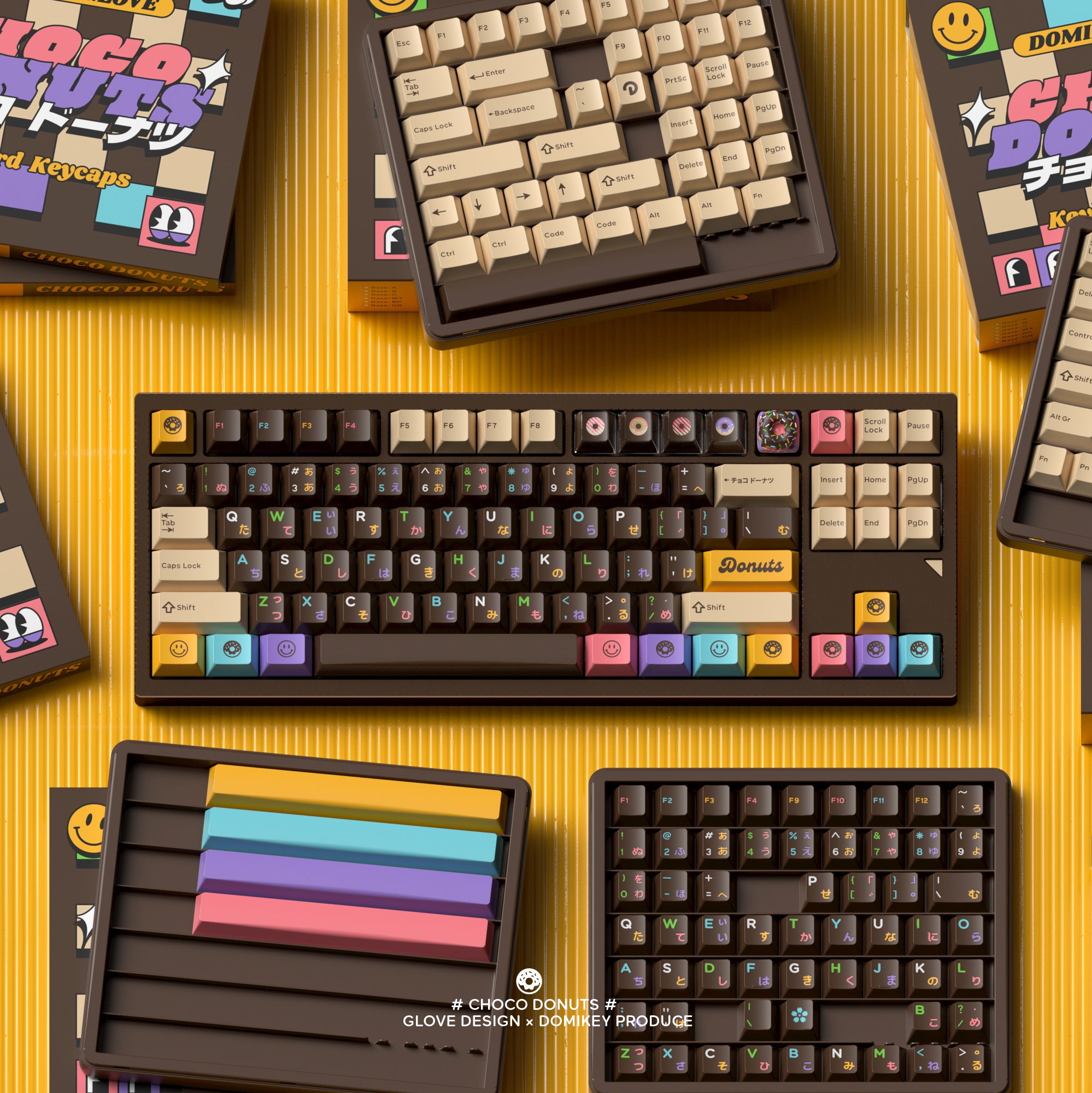 DMK ChocoDonuts R2 Keycaps - Group-Buy