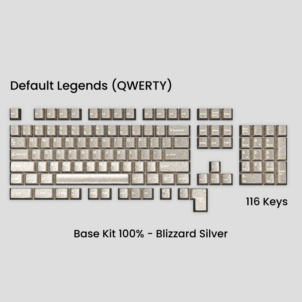 Awekeys Wild Ice Full Metal Keycaps Set - Group-Buy