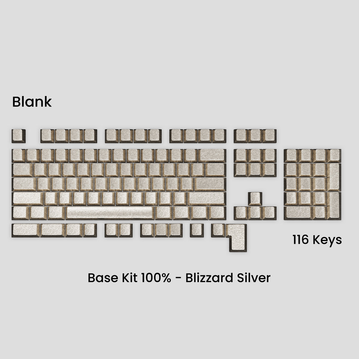 Awekeys Wild Ice Full Metal Keycaps Set - Group-Buy