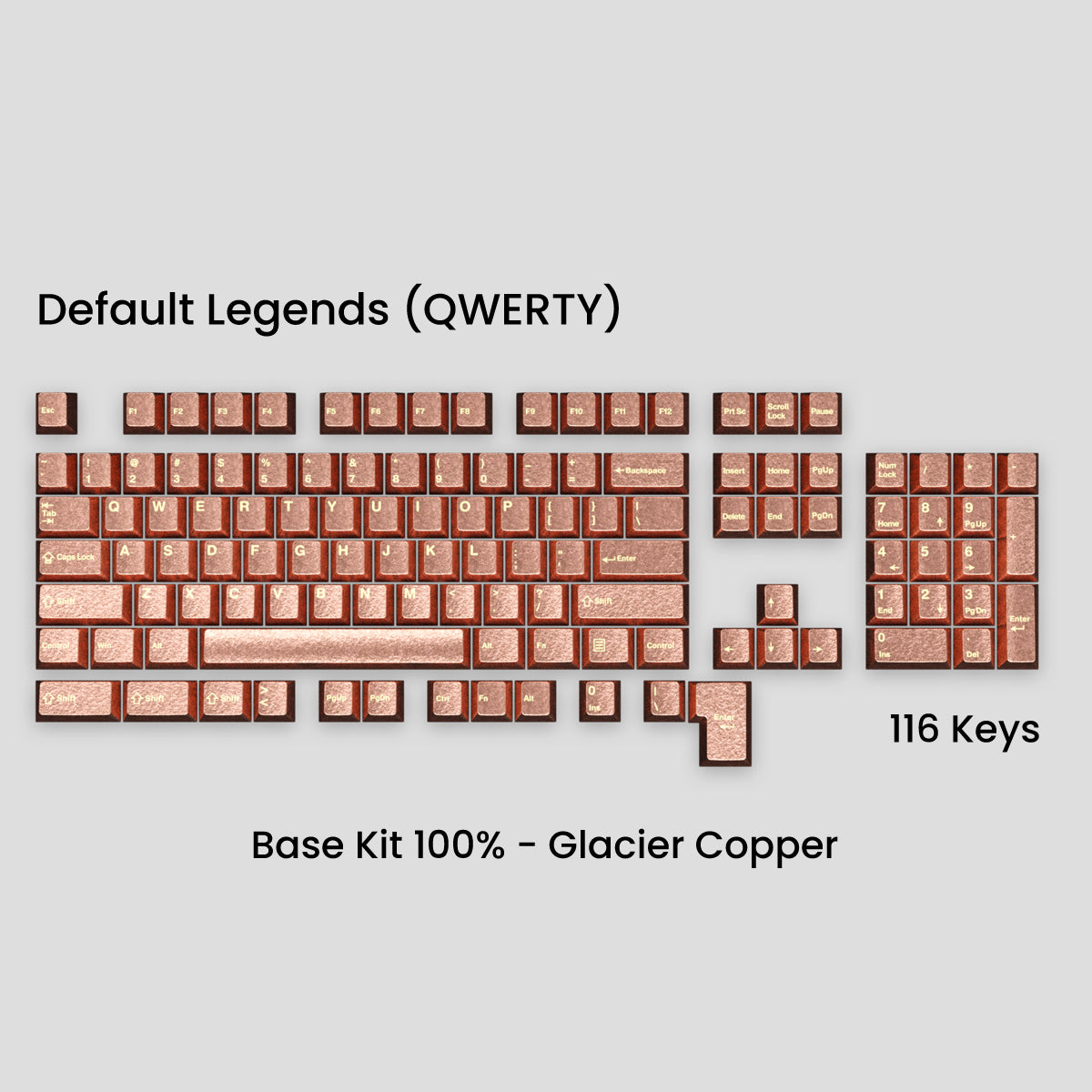 Awekeys Wild Ice Full Metal Keycaps Set - Group-Buy