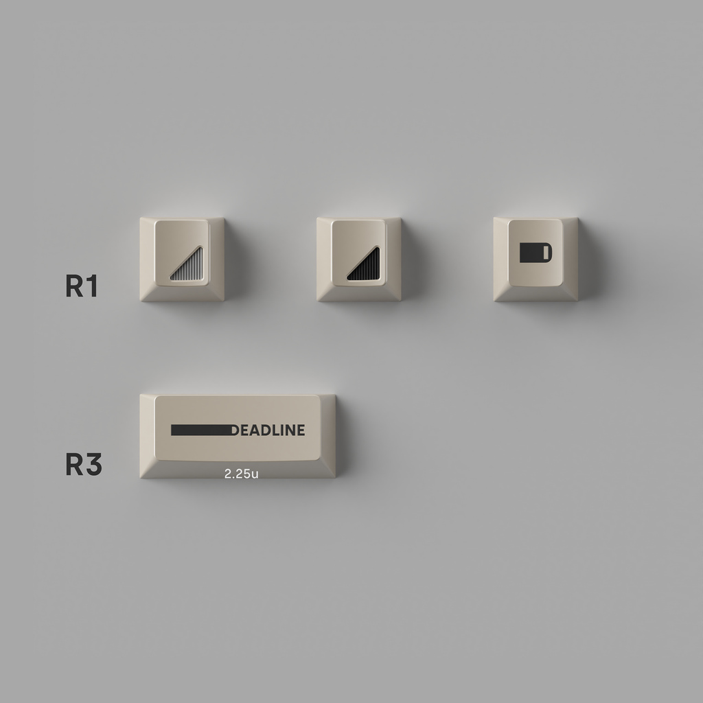 Deadline Studio X Hammer Works - HMC PBT Keycaps