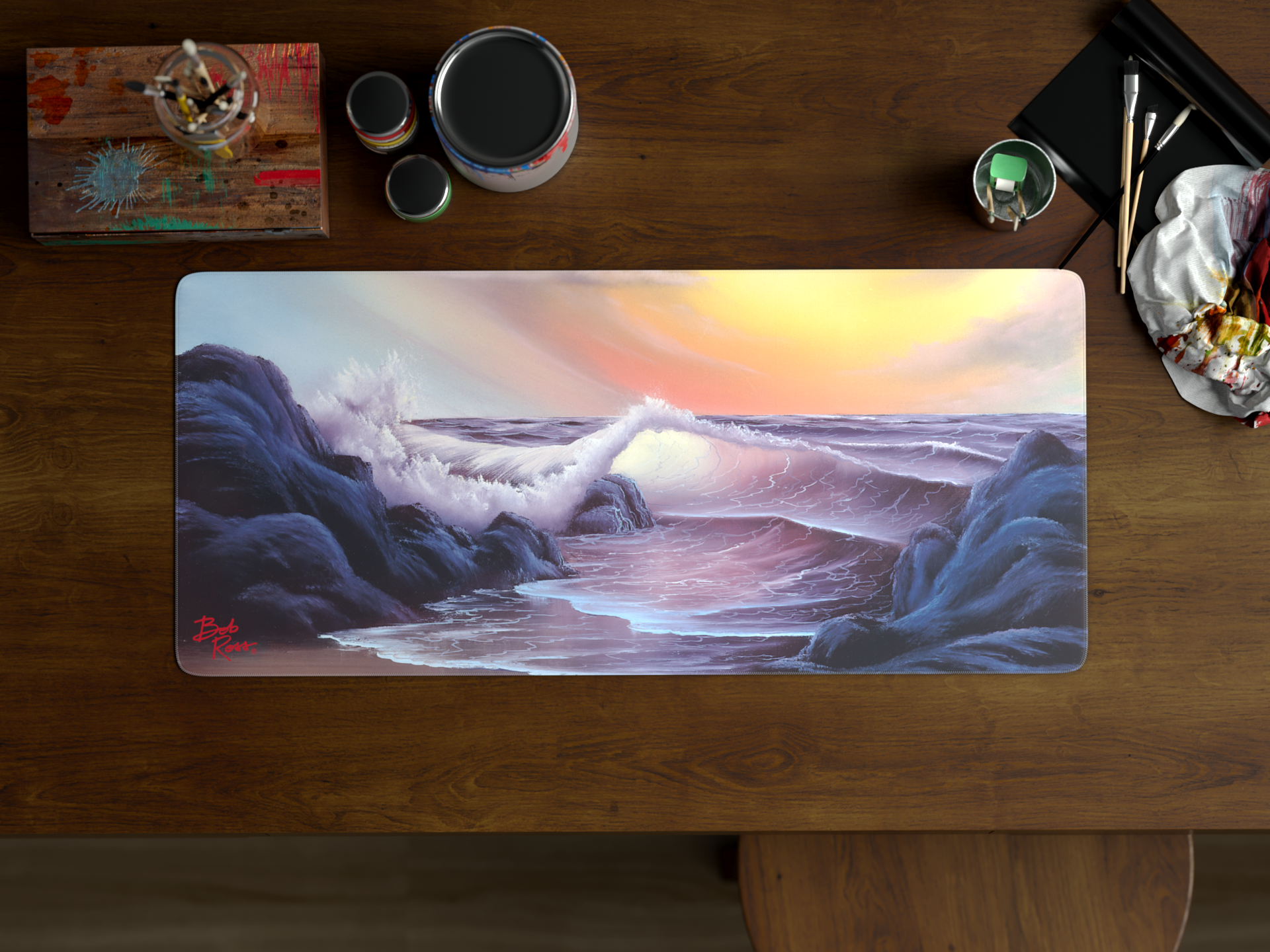 Bob Ross Deskmat