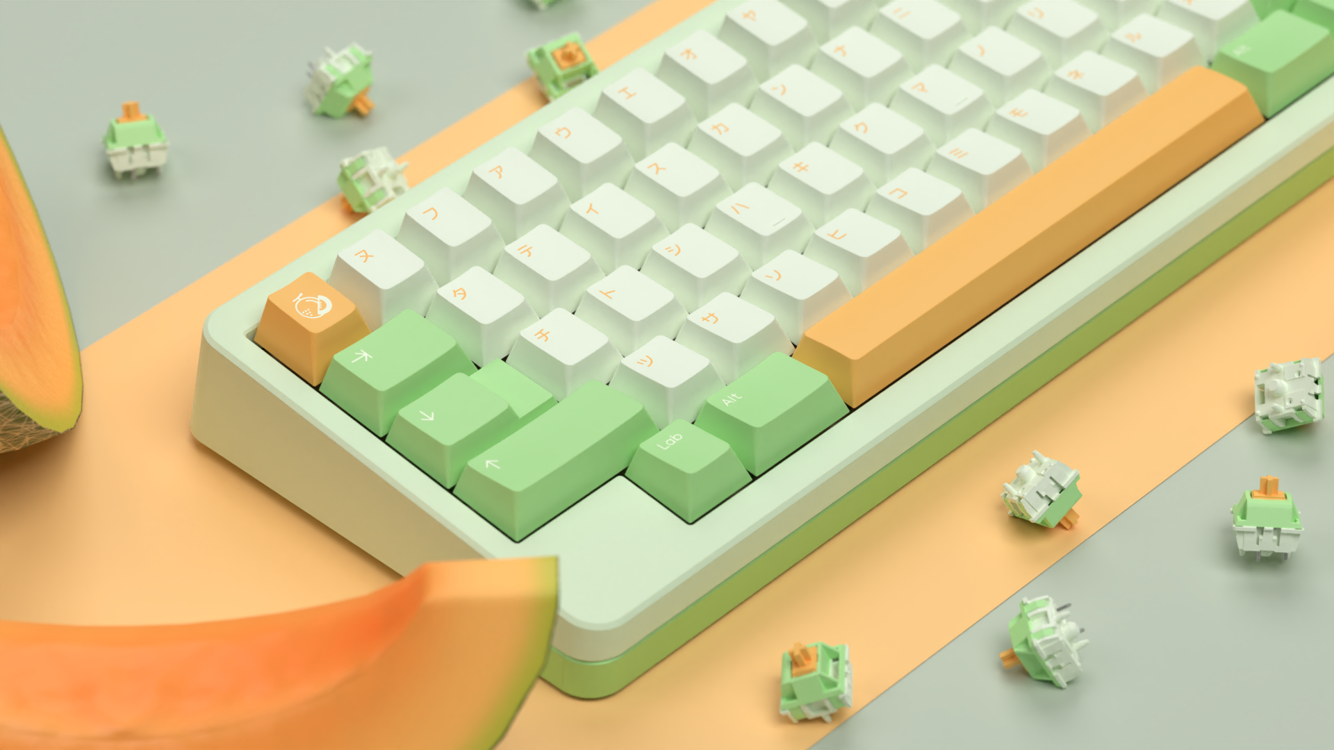 Melon Milk Keycaps