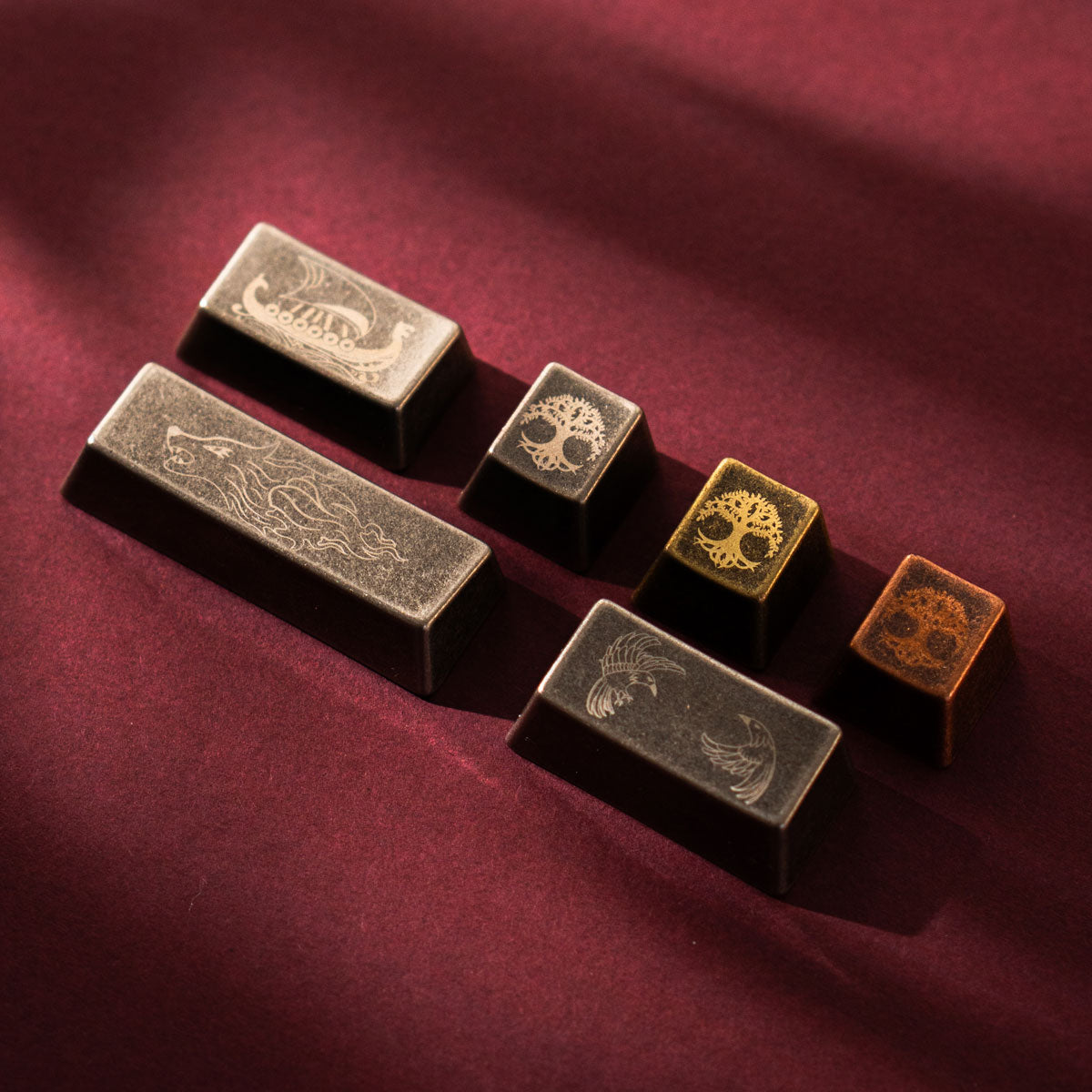 Awekeys Viking Antiques Metal Keycaps Set