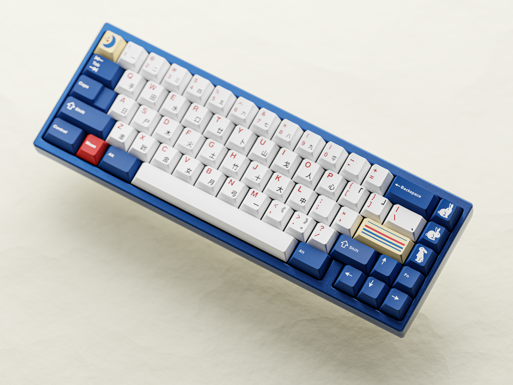 KKB Moon Rabbit Keycaps