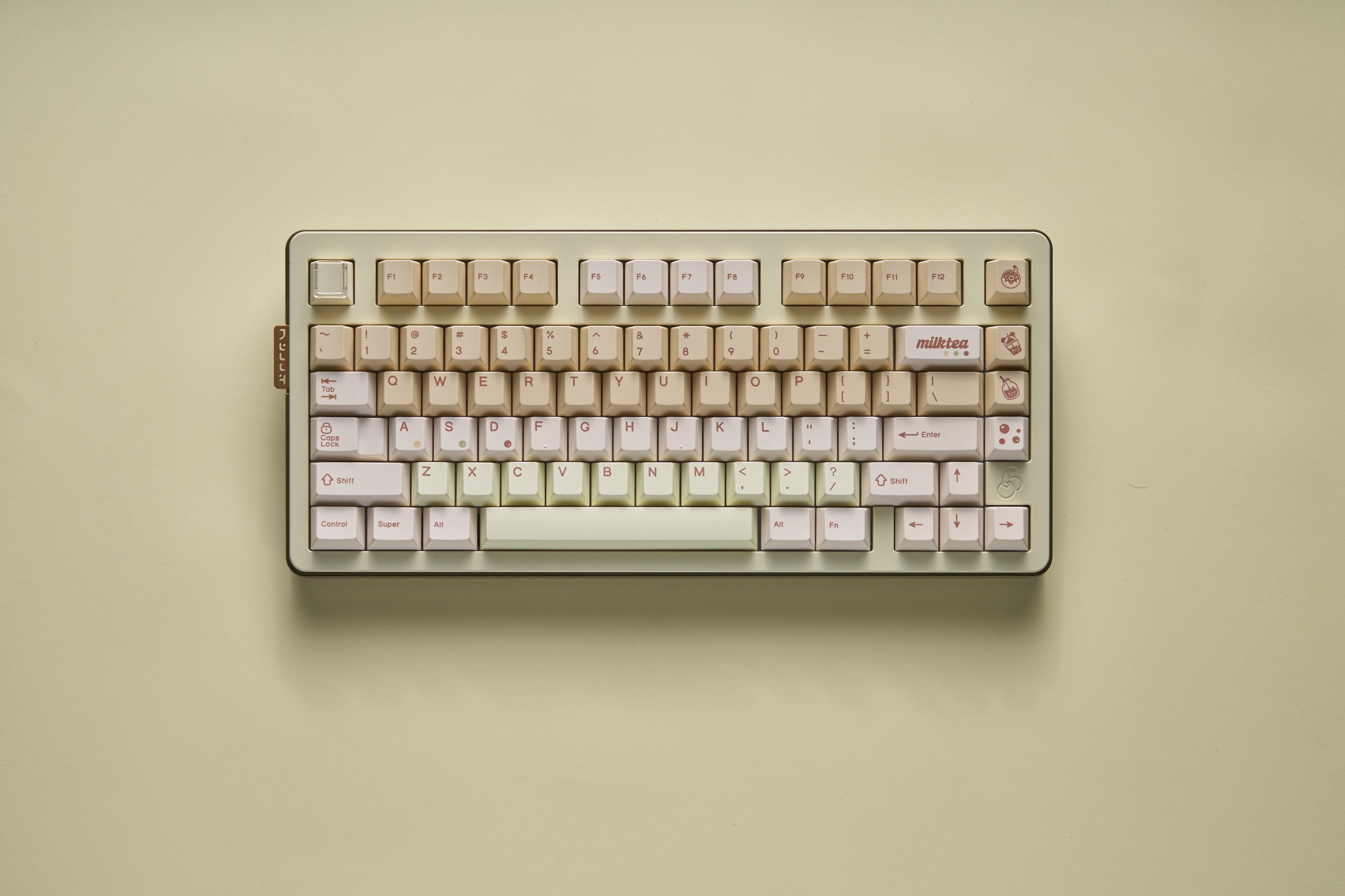 QK Pearl Milk Tea Keycap - Pre-Order